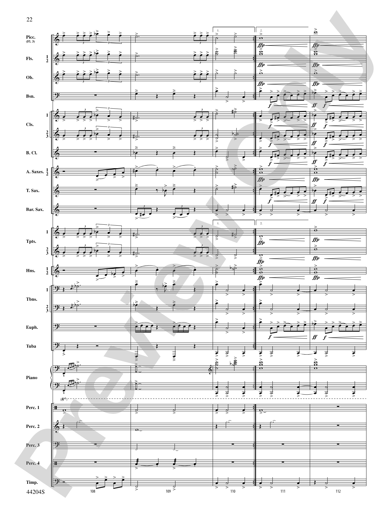 The Vikings: Concert Band Conductor Score & Parts