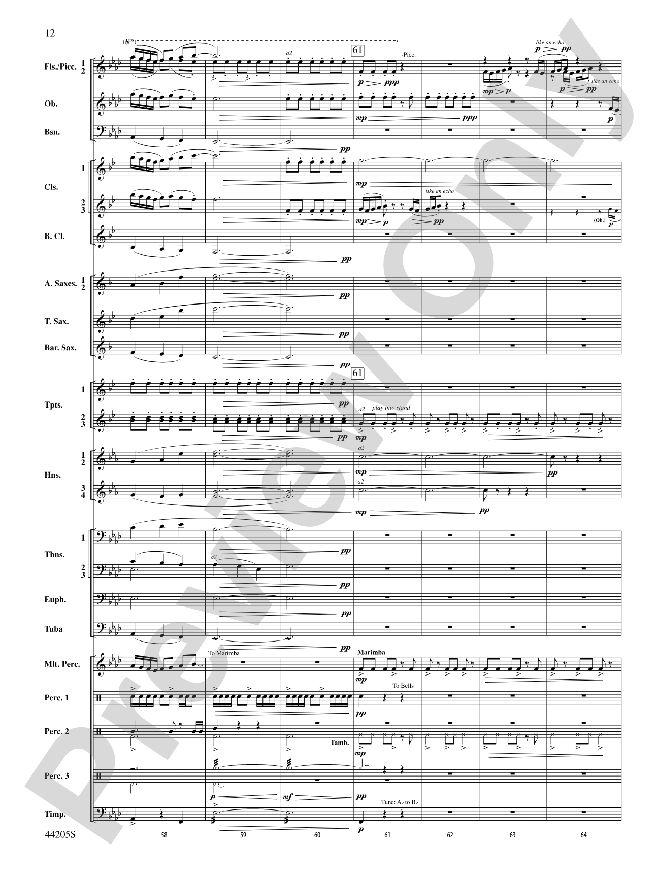 The Wind Racers: Concert Band Conductor Score & Parts