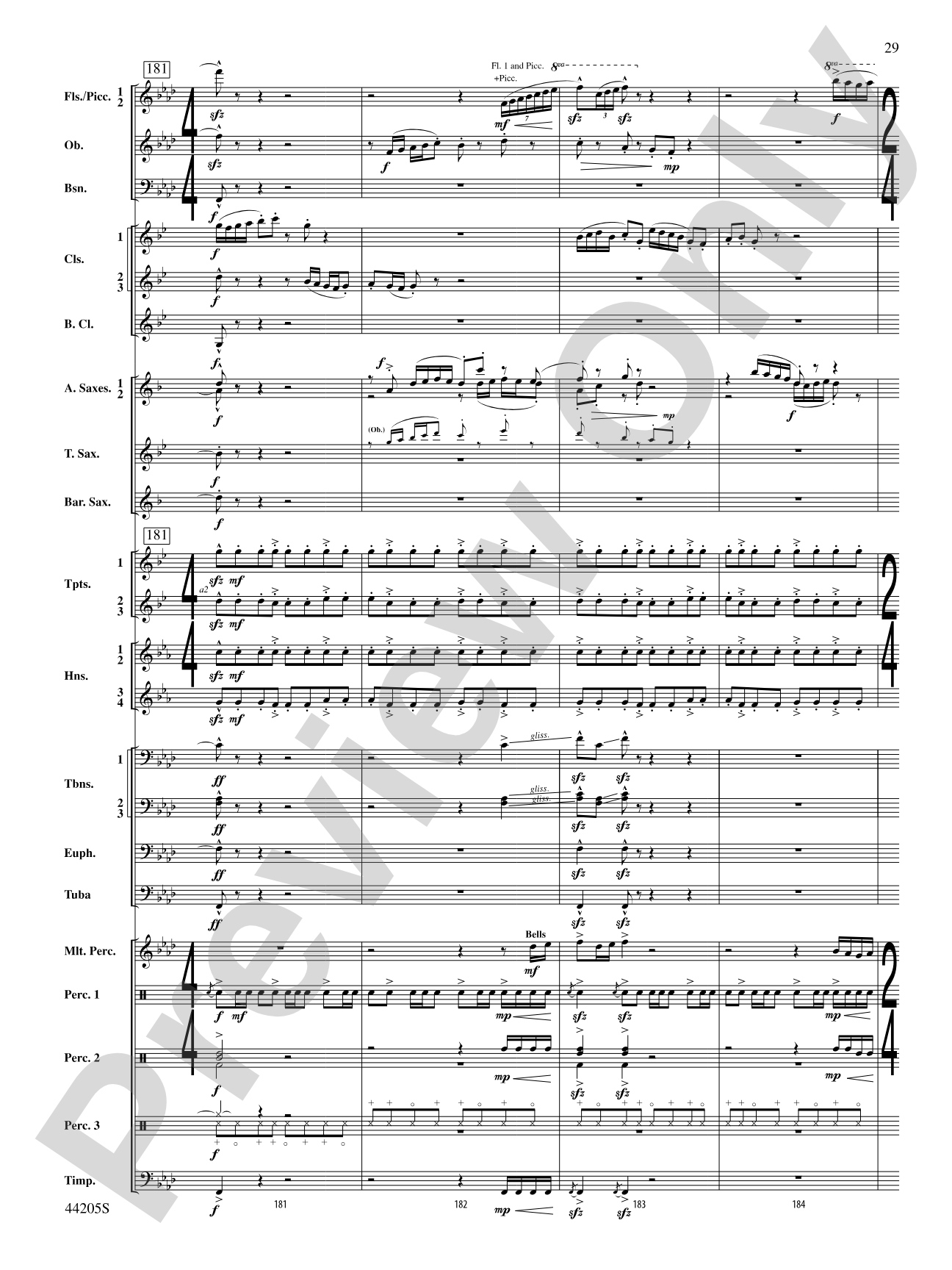 The Wind Racers: Concert Band Conductor Score & Parts