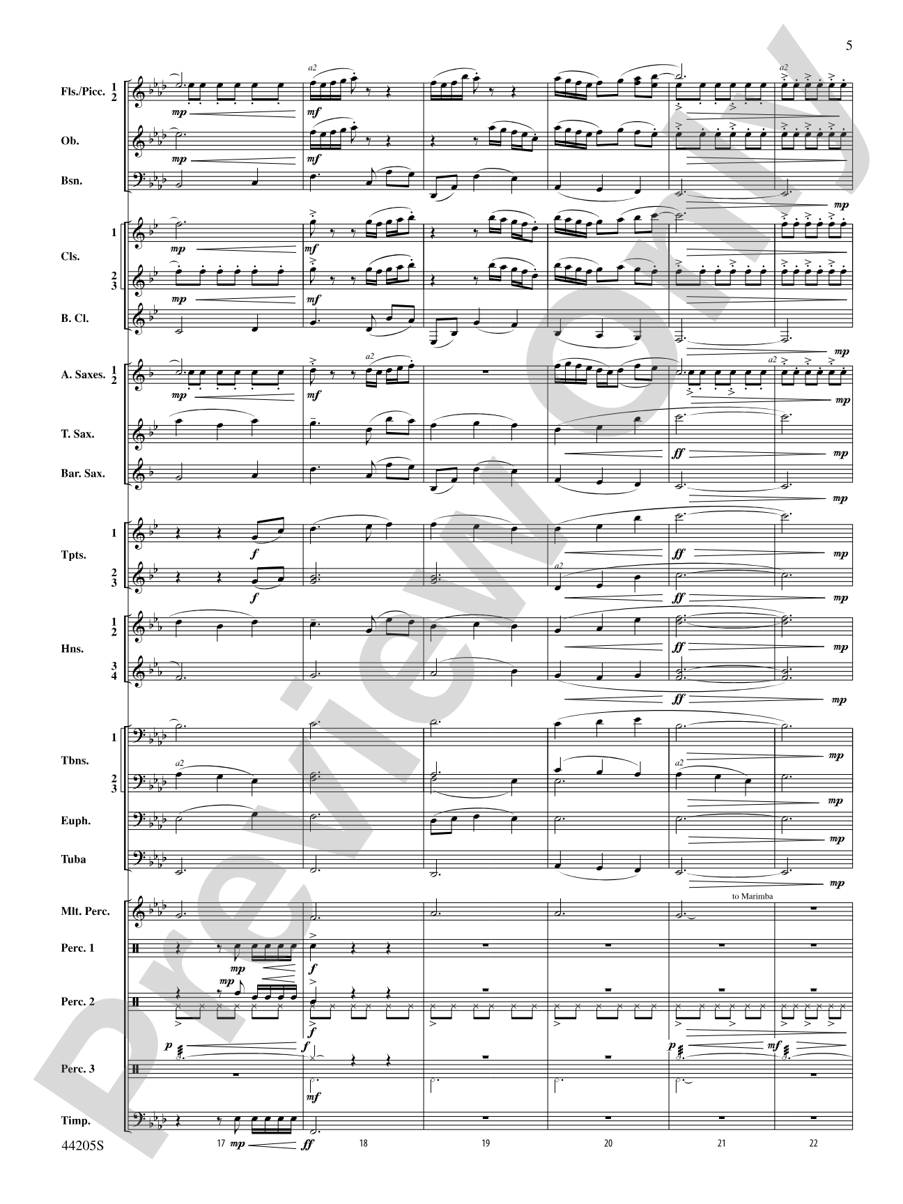The Wind Racers: Concert Band Conductor Score & Parts