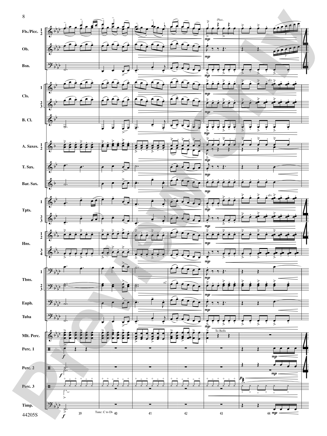 The Wind Racers: Concert Band Conductor Score & Parts