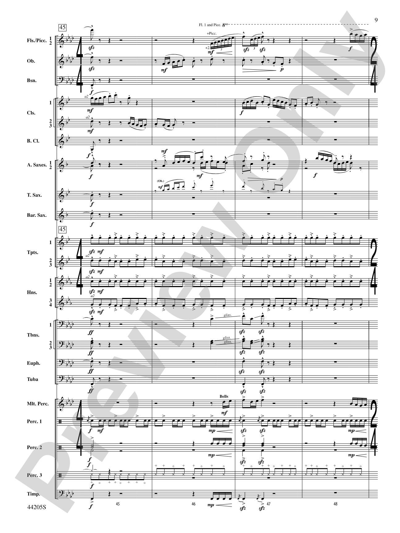 The Wind Racers: Concert Band Conductor Score & Parts