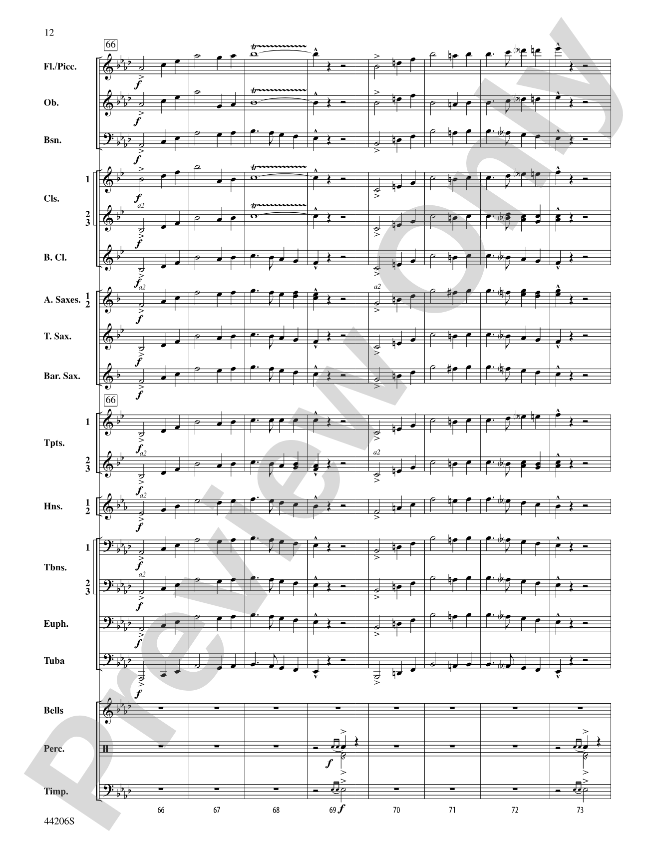 March America: Concert Band Conductor Score & Parts