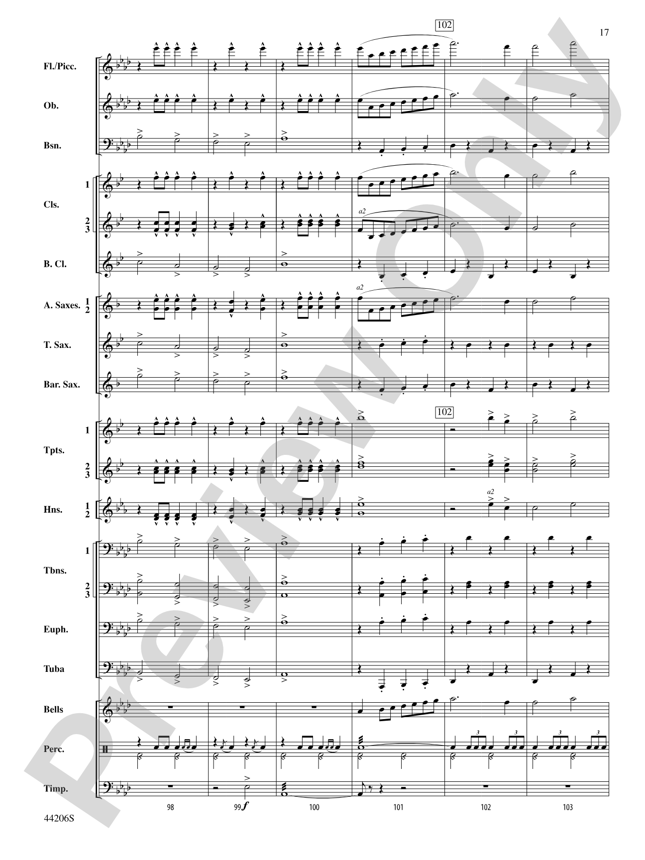 March America: Concert Band Conductor Score & Parts