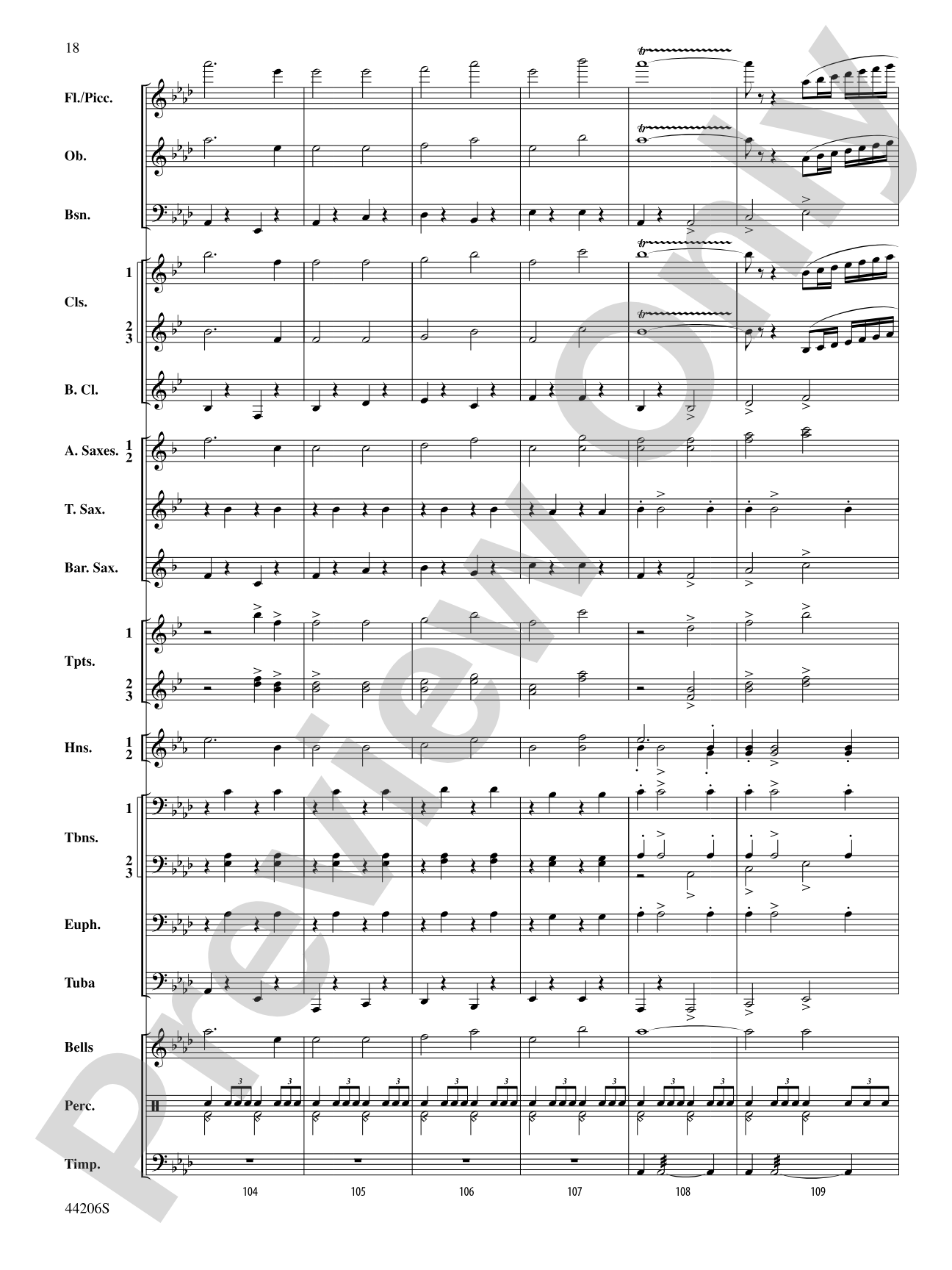 March America: Concert Band Conductor Score & Parts