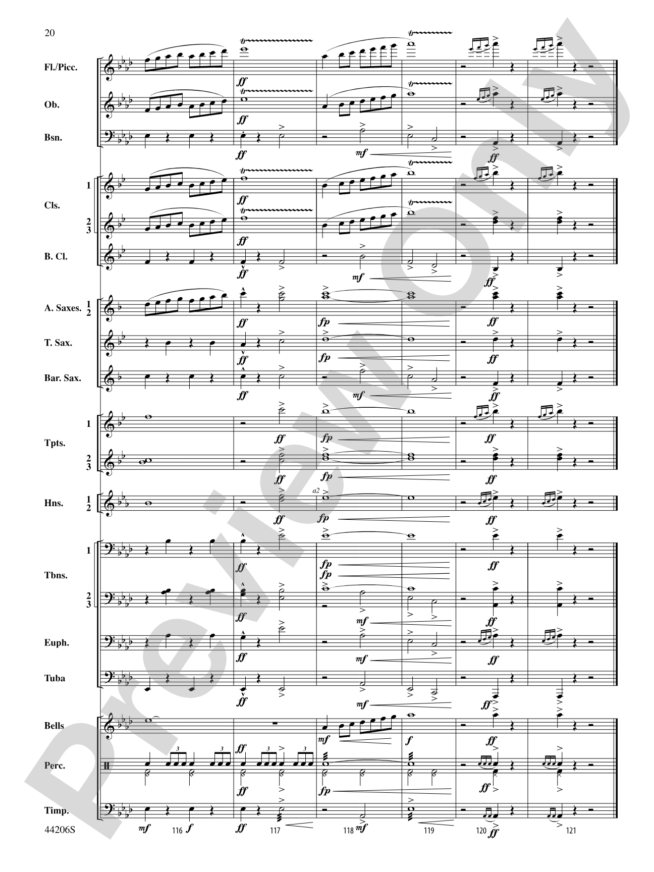 March America: Concert Band Conductor Score & Parts