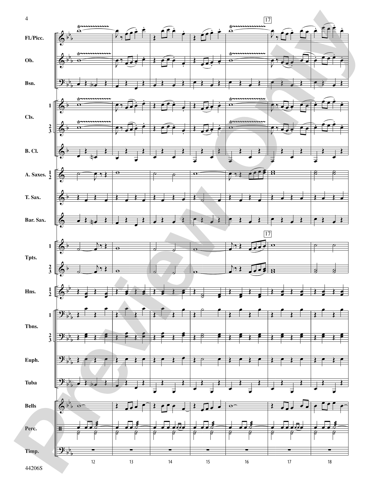 March America: Concert Band Conductor Score & Parts