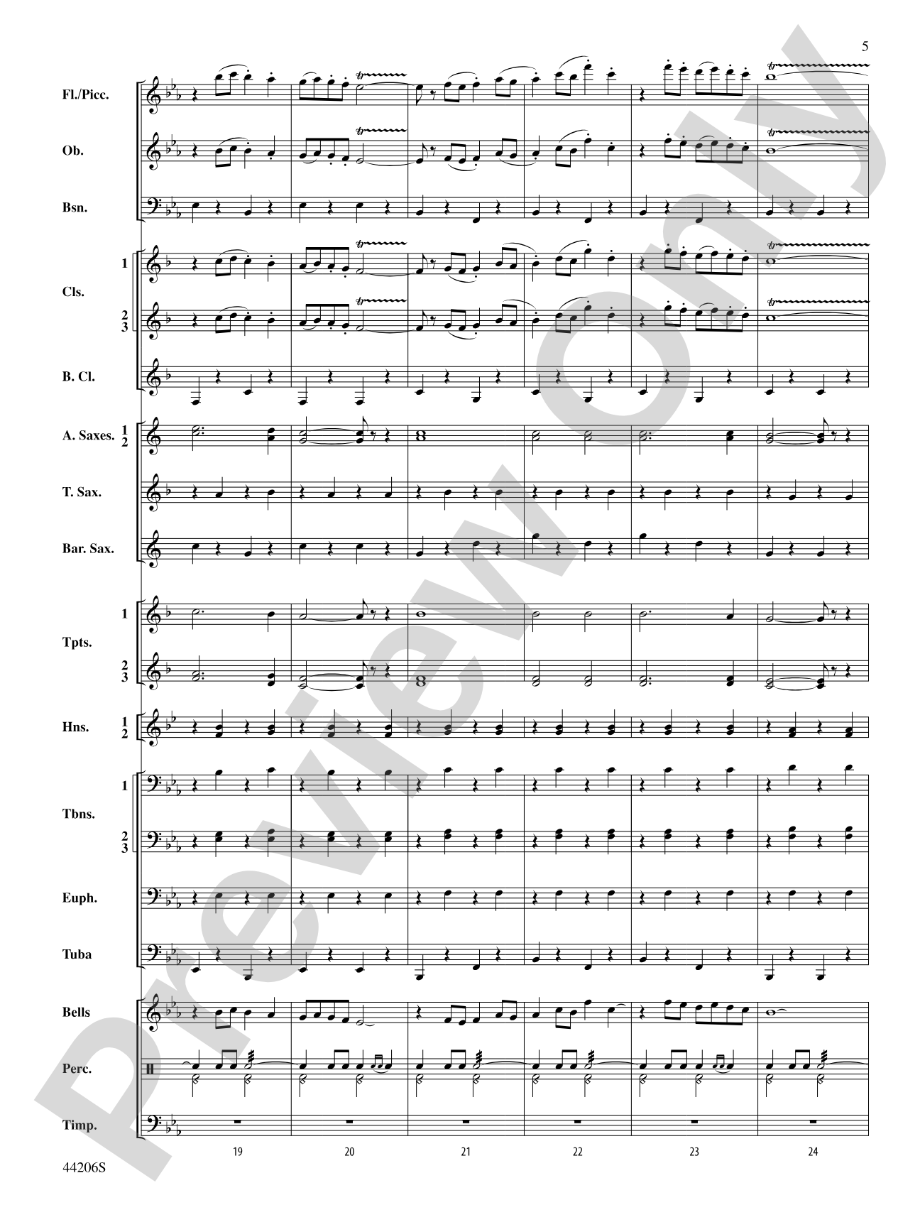 March America: Concert Band Conductor Score & Parts