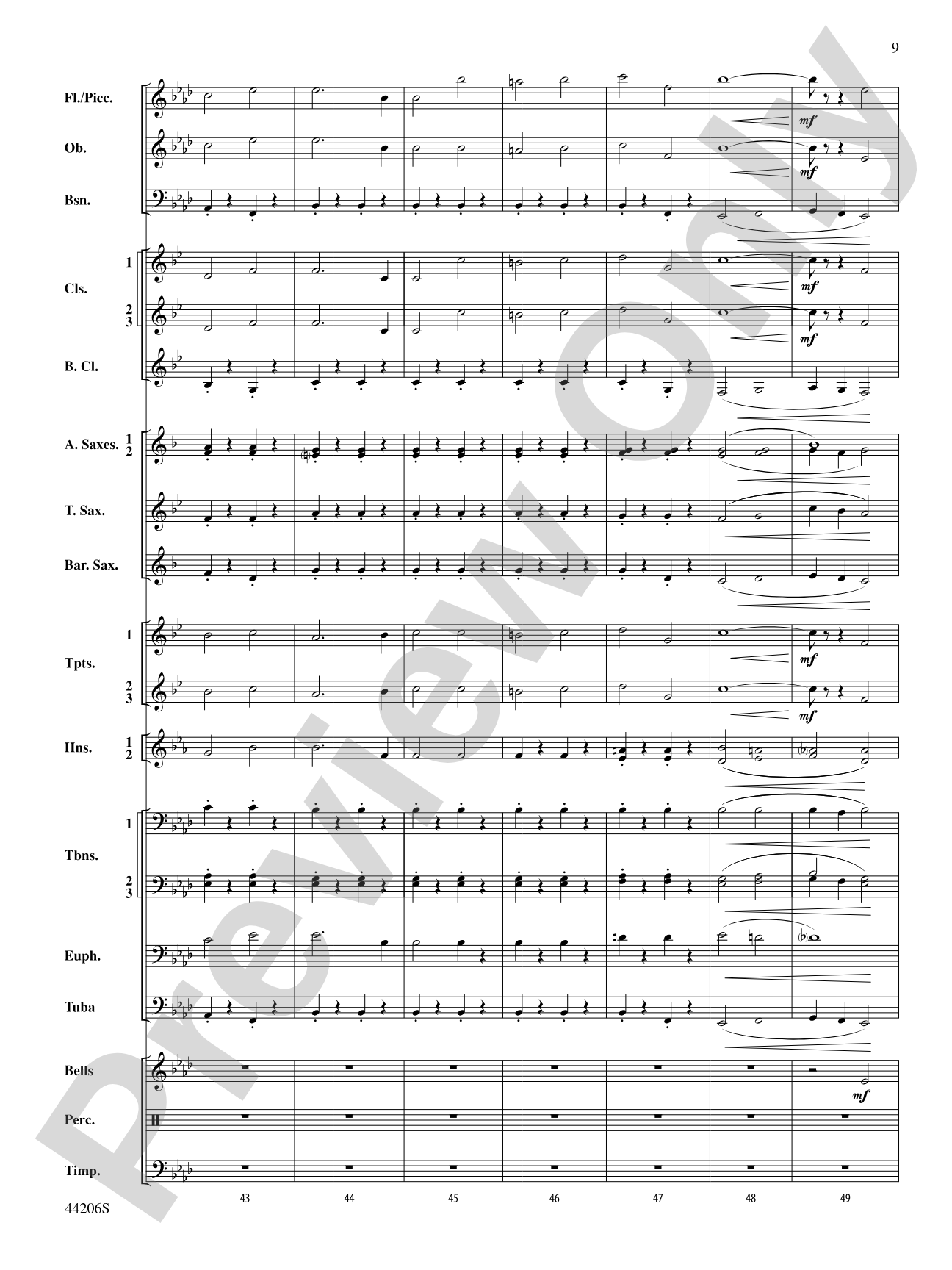 March America: Concert Band Conductor Score & Parts