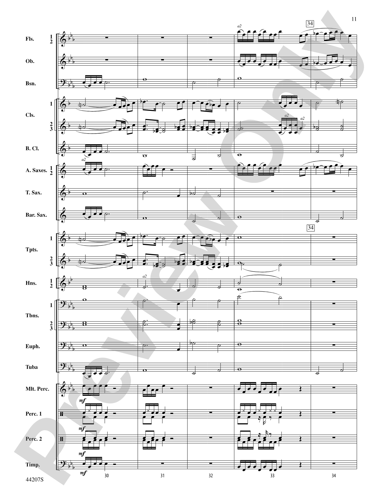 Paradiddles: Concert Band Conductor Score & Parts