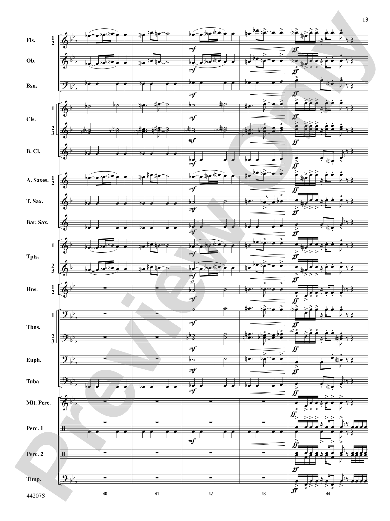Paradiddles: Concert Band Conductor Score & Parts