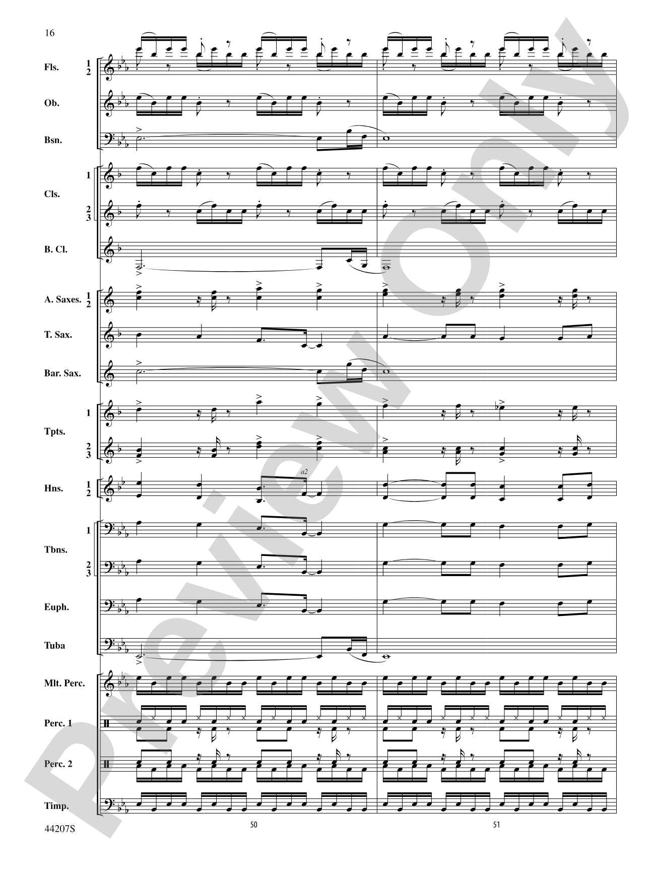 Paradiddles: Concert Band Conductor Score & Parts
