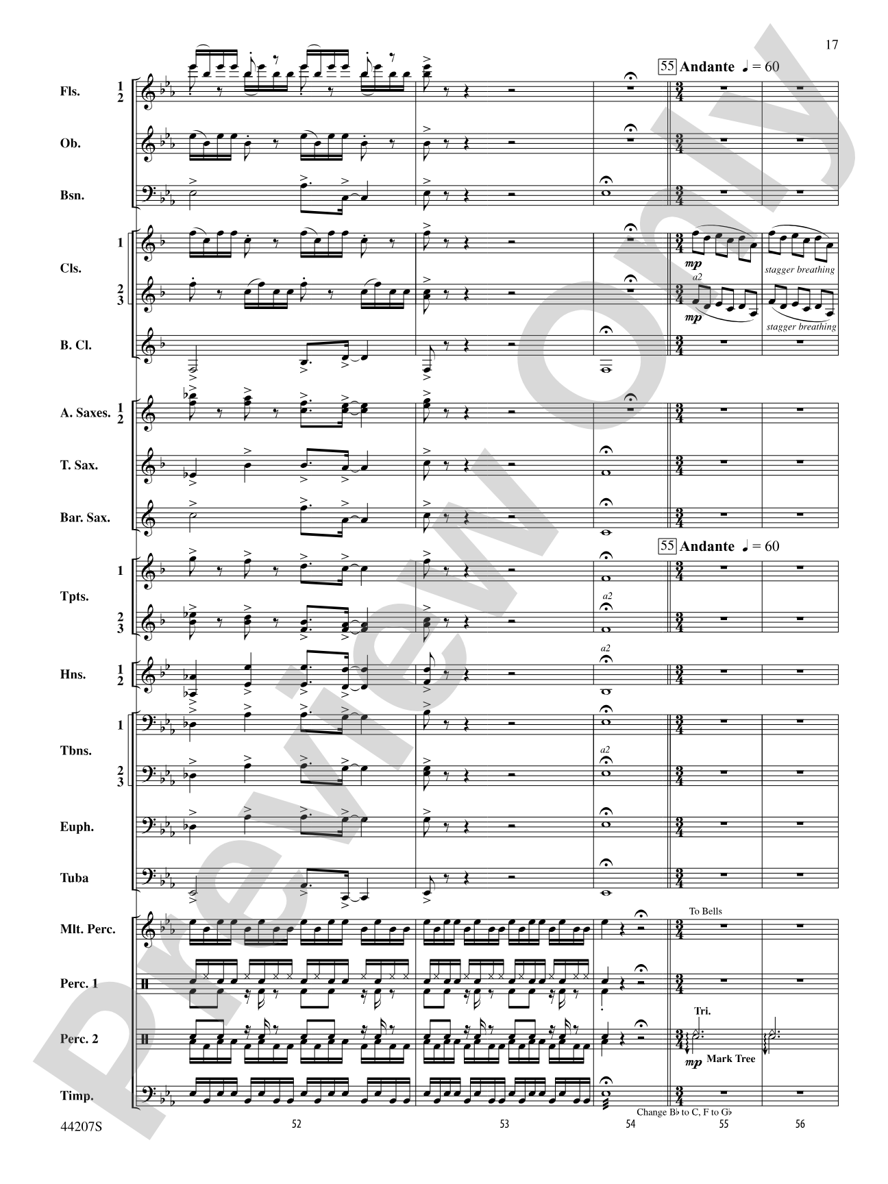 Paradiddles: Concert Band Conductor Score & Parts