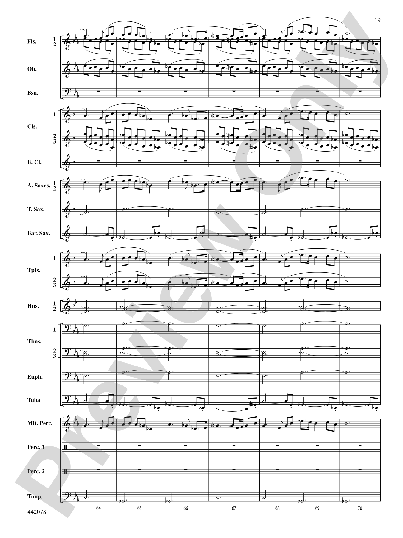 Paradiddles: Concert Band Conductor Score & Parts