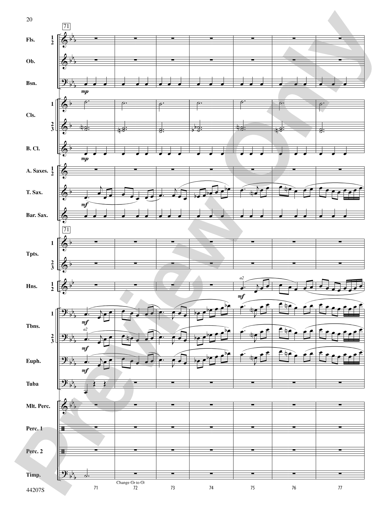 Paradiddles: Concert Band Conductor Score & Parts
