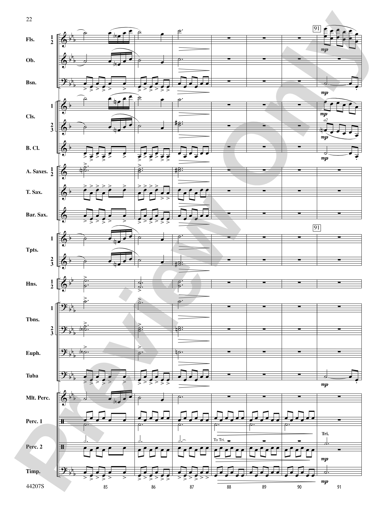 Paradiddles: Concert Band Conductor Score & Parts
