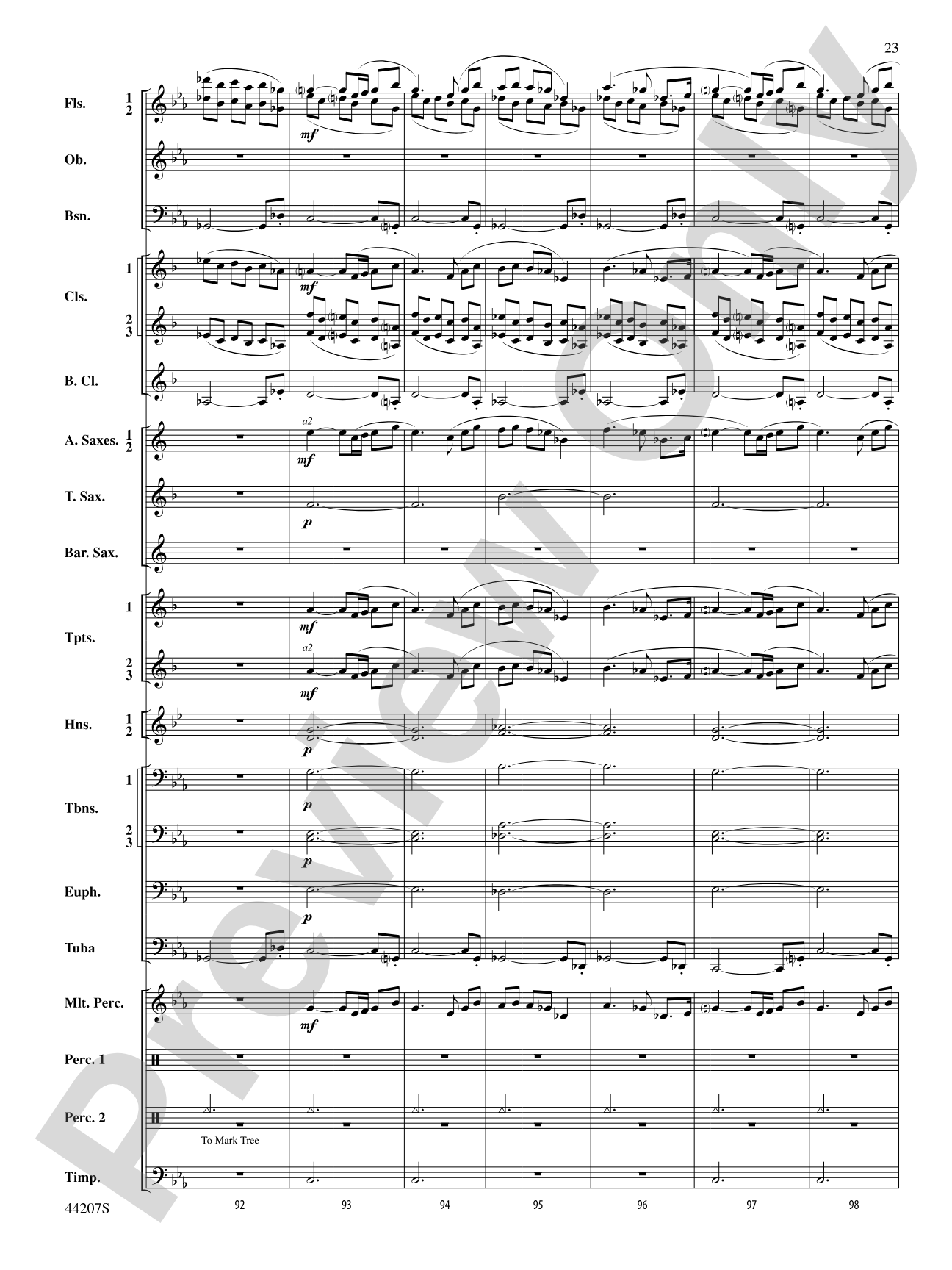Paradiddles: Concert Band Conductor Score & Parts