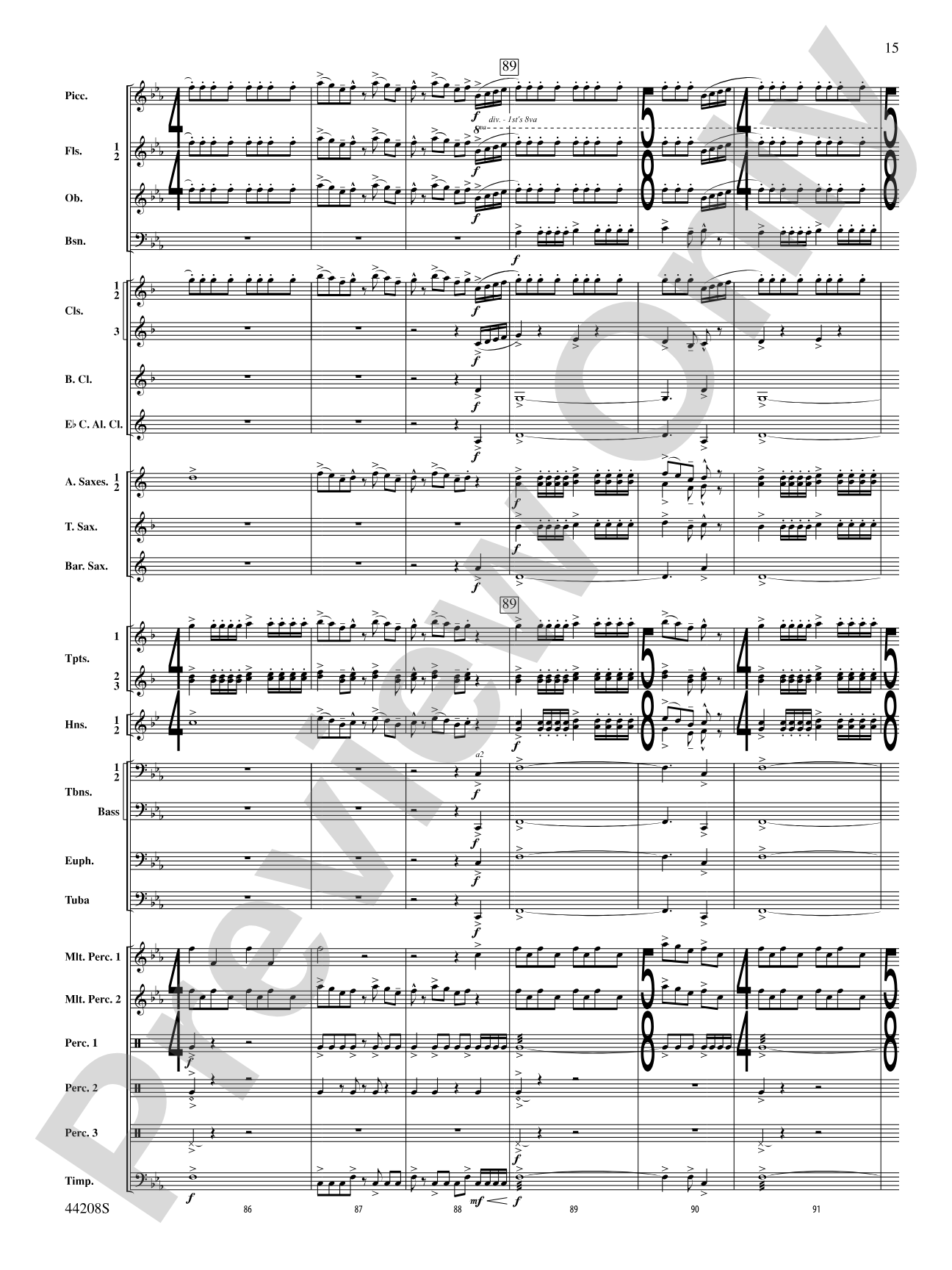 Undecim: Concert Band Conductor Score & Parts