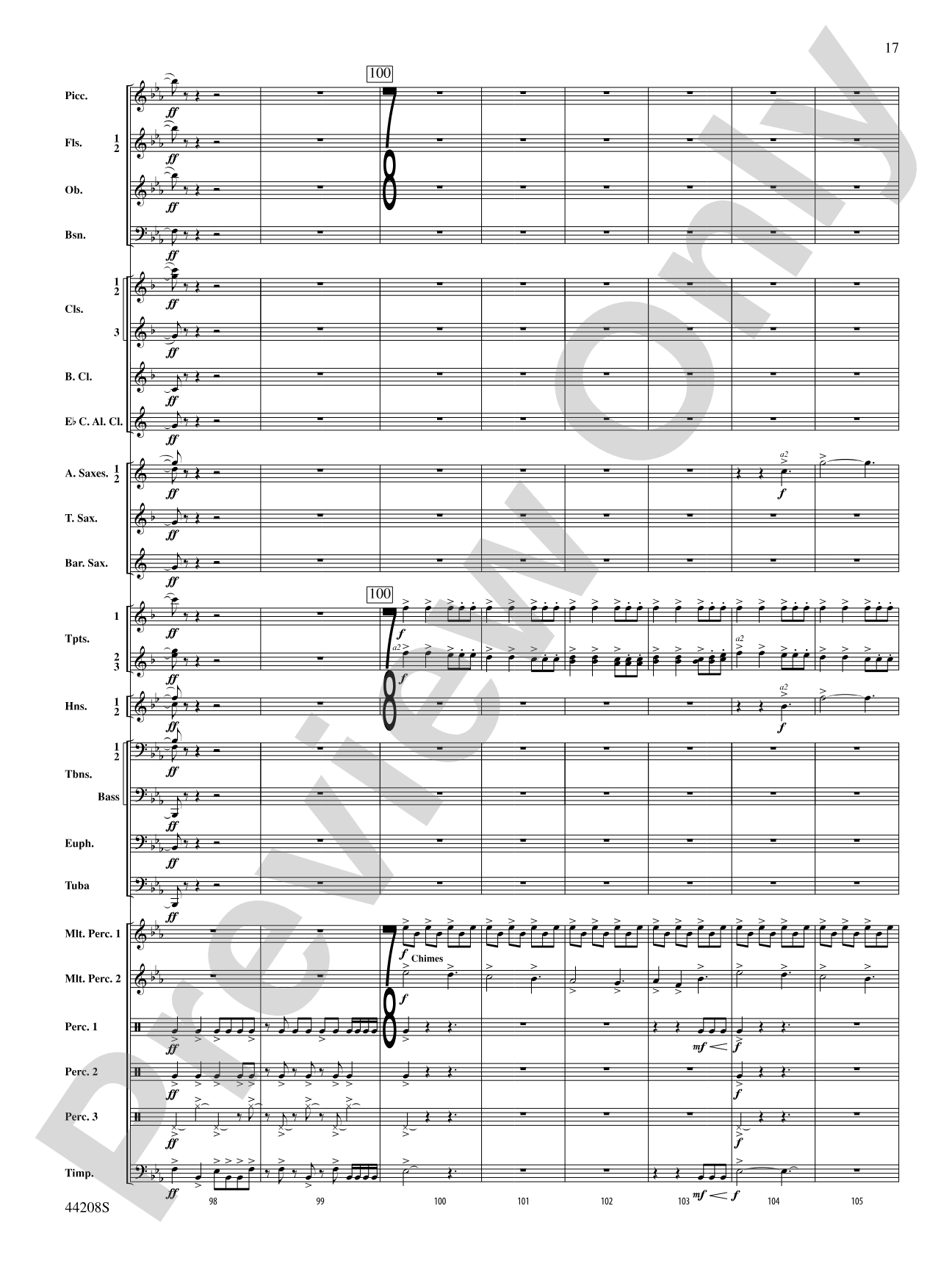 Undecim: Concert Band Conductor Score & Parts