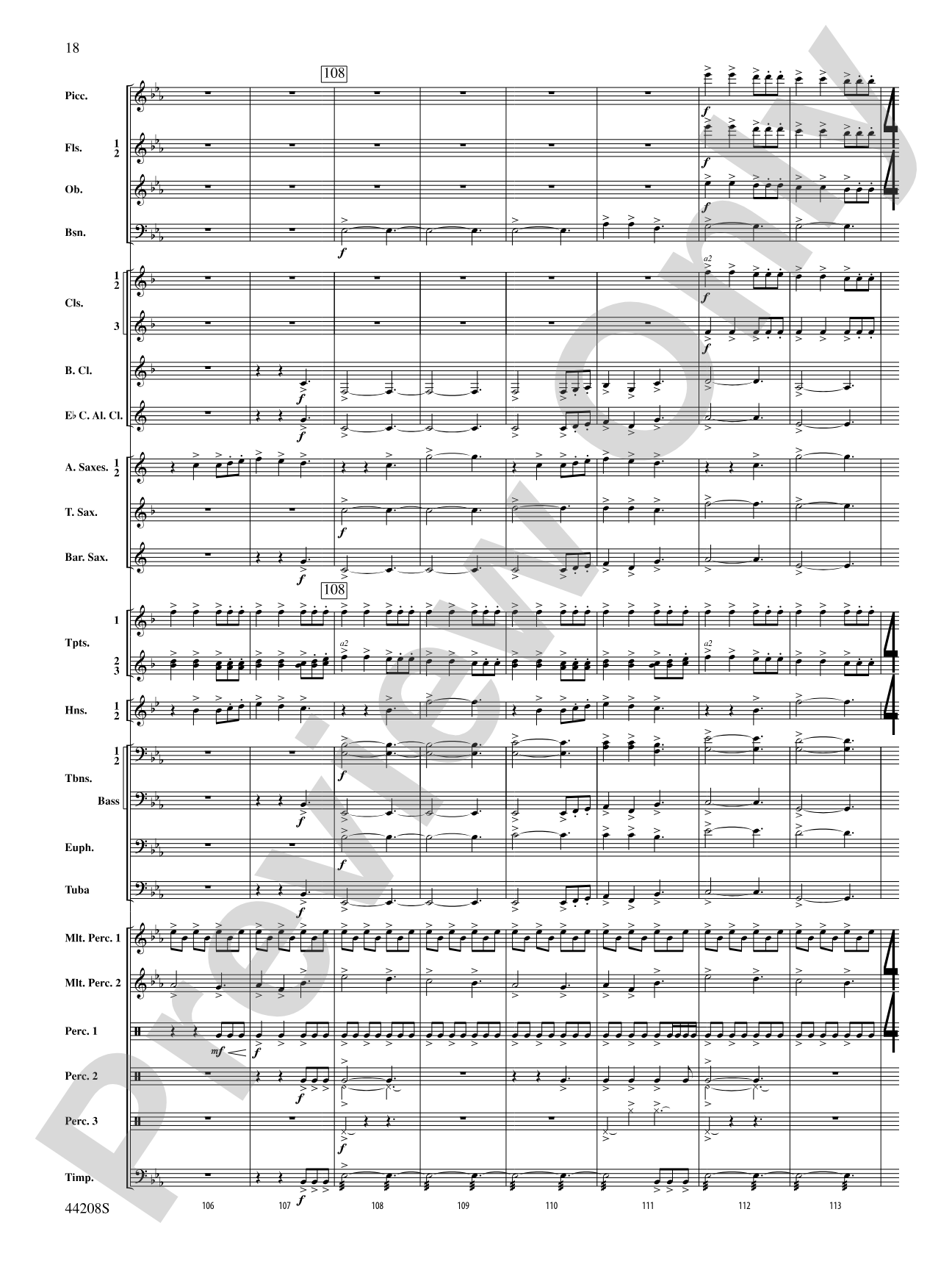 Undecim: Concert Band Conductor Score & Parts