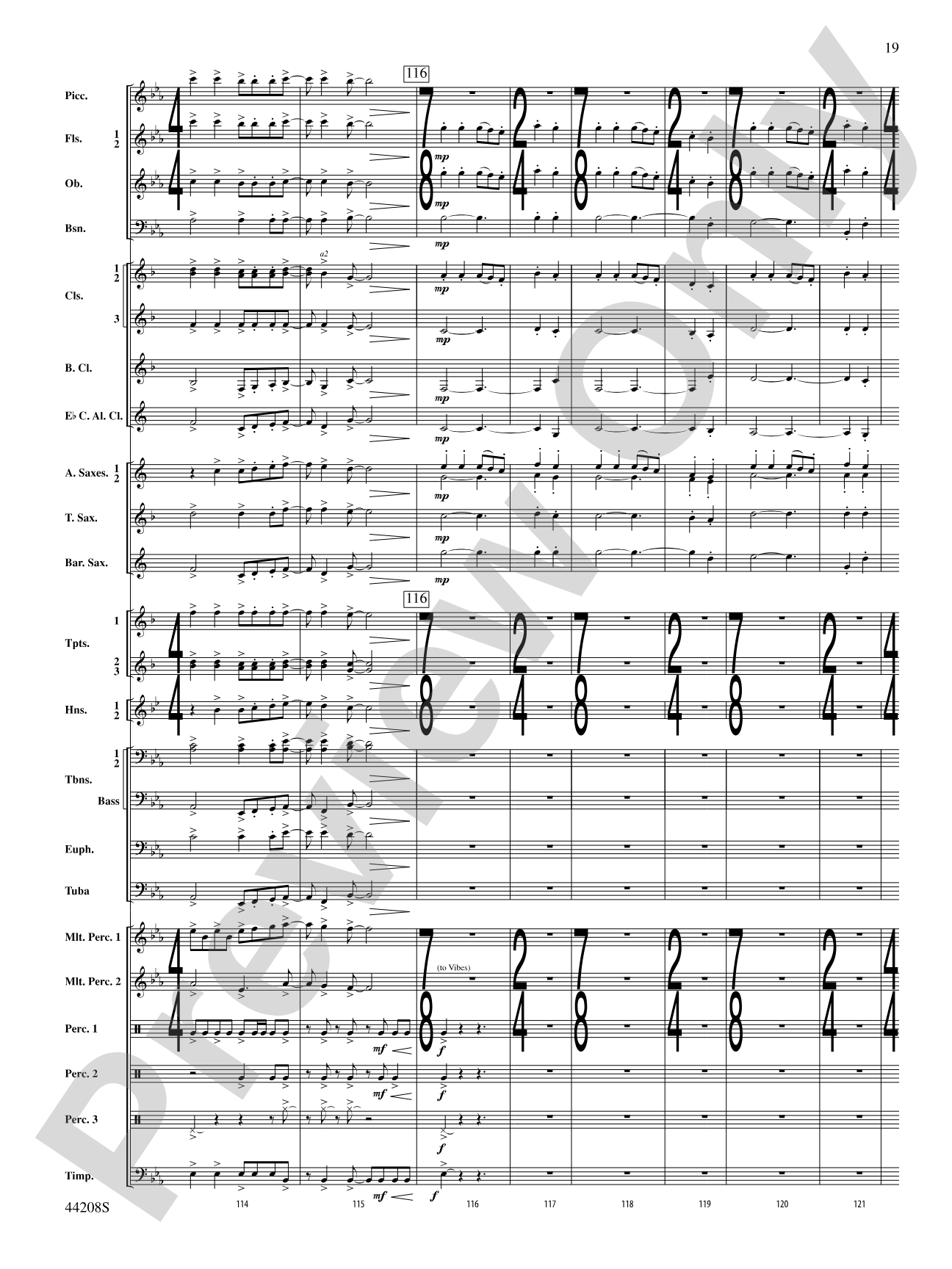 Undecim: Concert Band Conductor Score & Parts