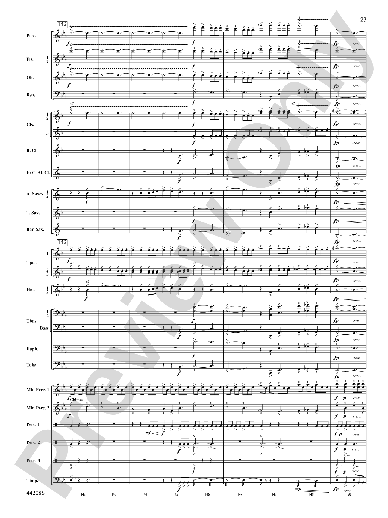 Undecim: Concert Band Conductor Score & Parts