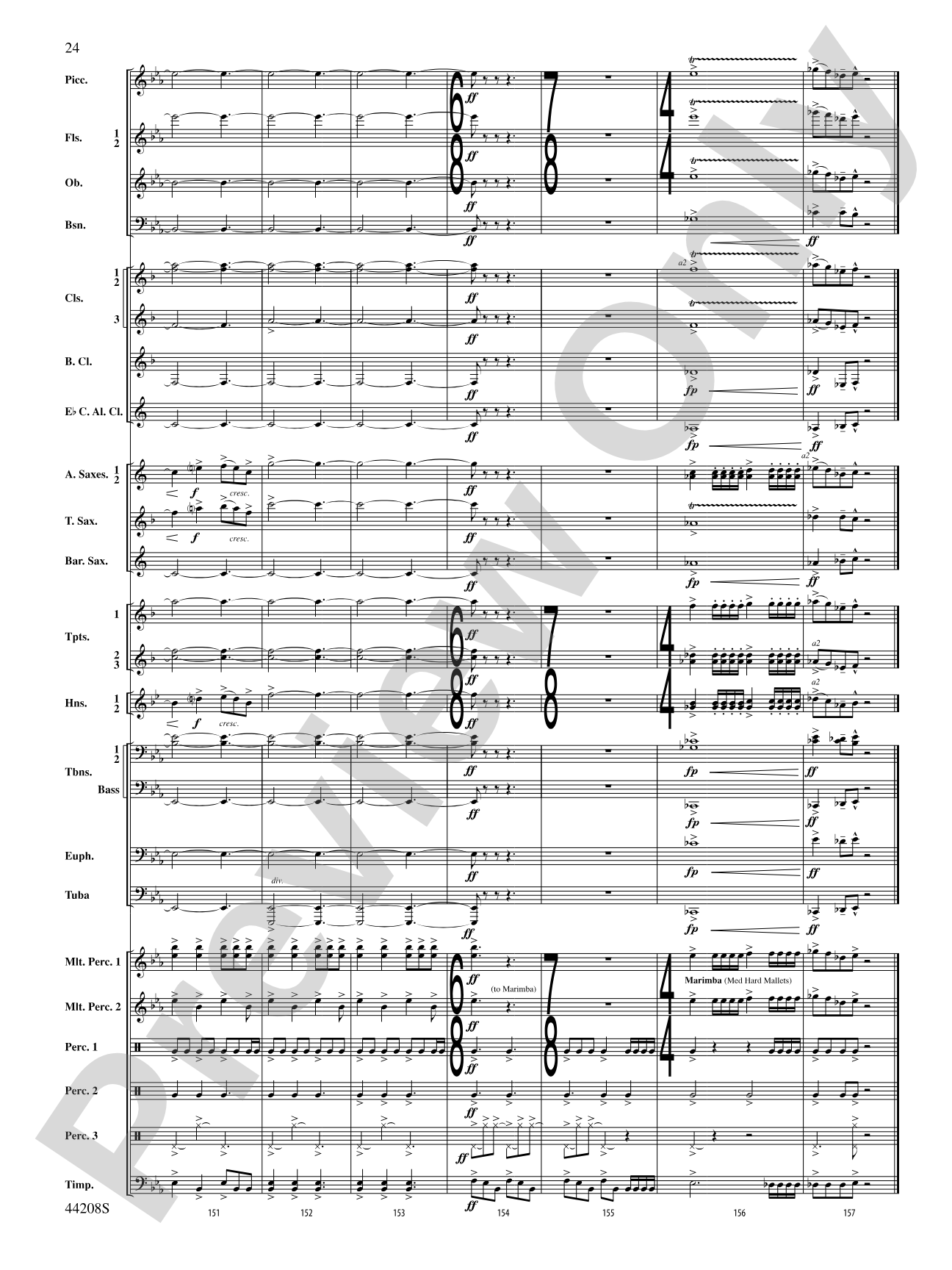 Undecim: Concert Band Conductor Score & Parts
