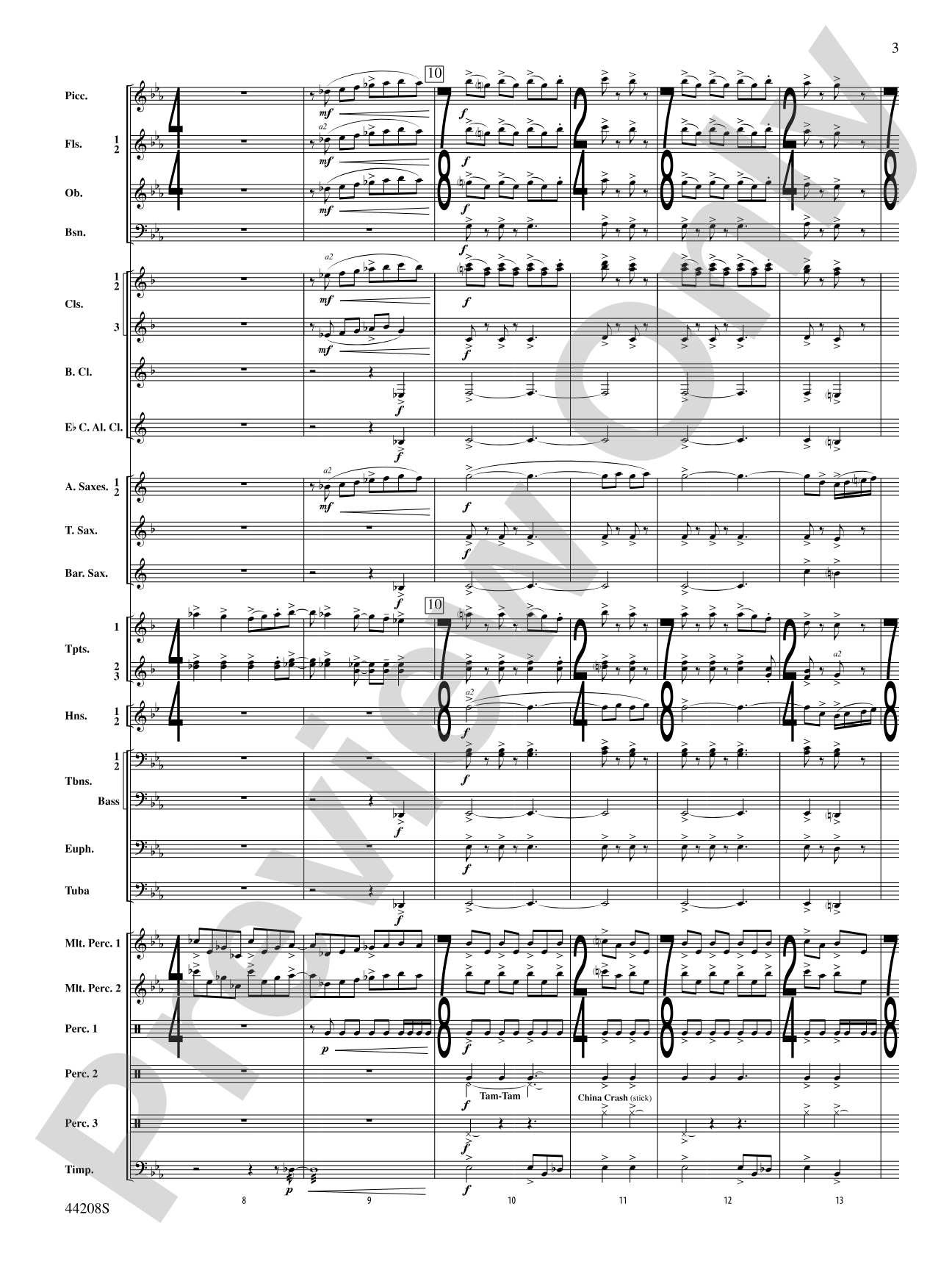 Undecim: Concert Band Conductor Score & Parts