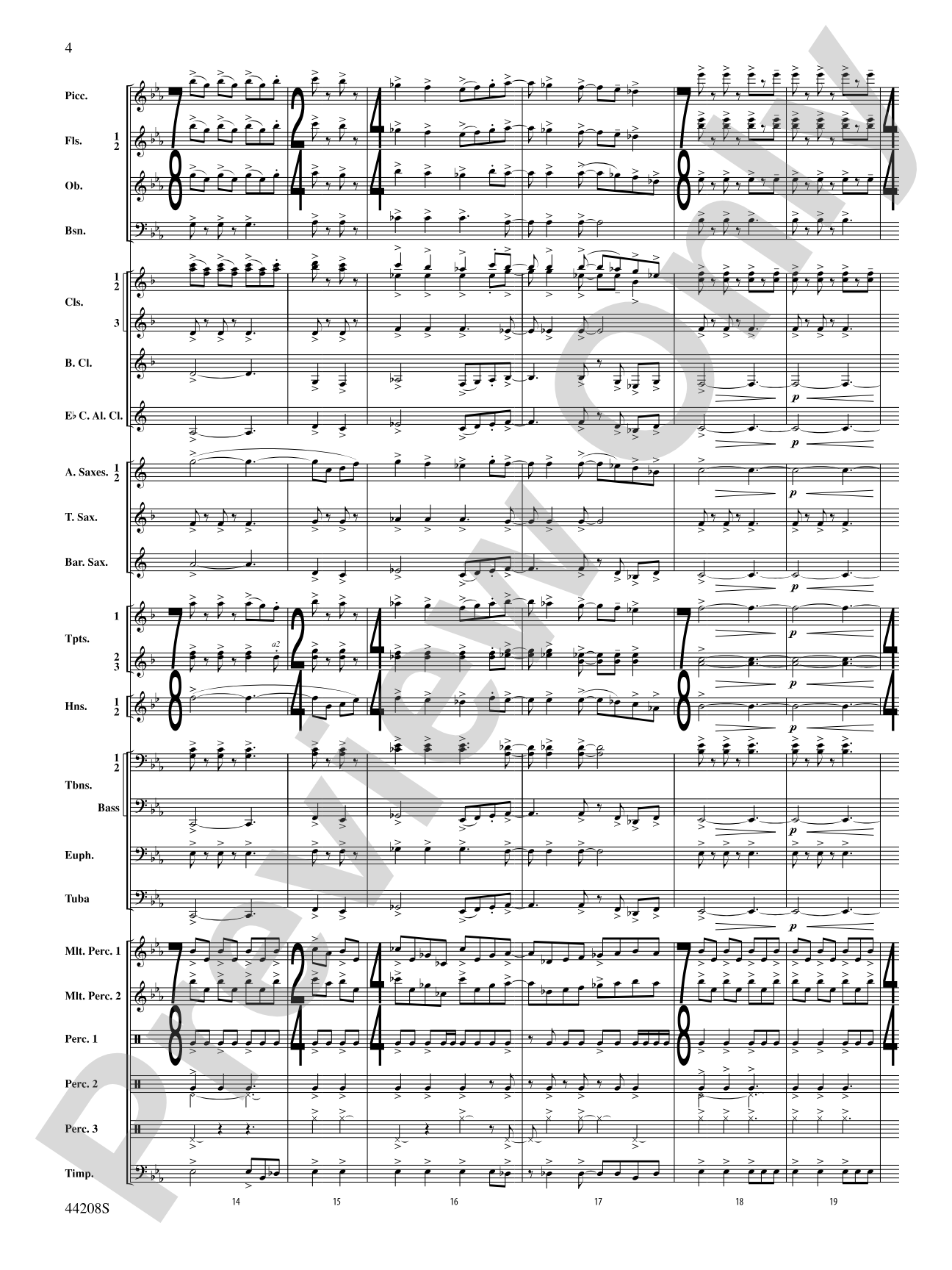 Undecim: Concert Band Conductor Score & Parts