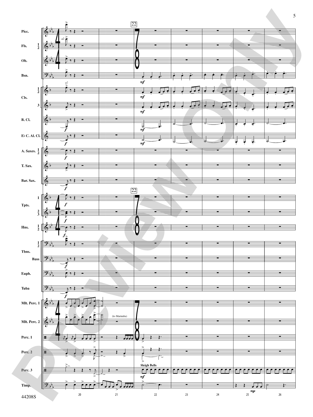 Undecim: Concert Band Conductor Score & Parts