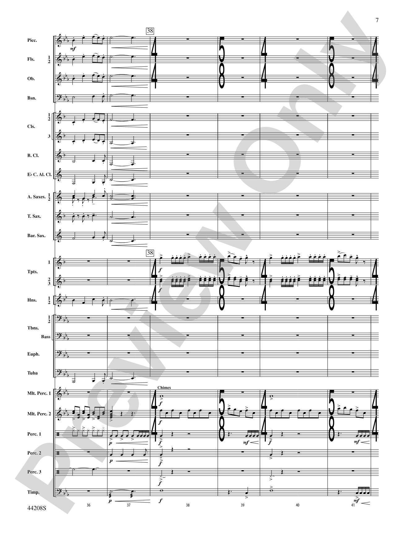 Undecim: Concert Band Conductor Score & Parts