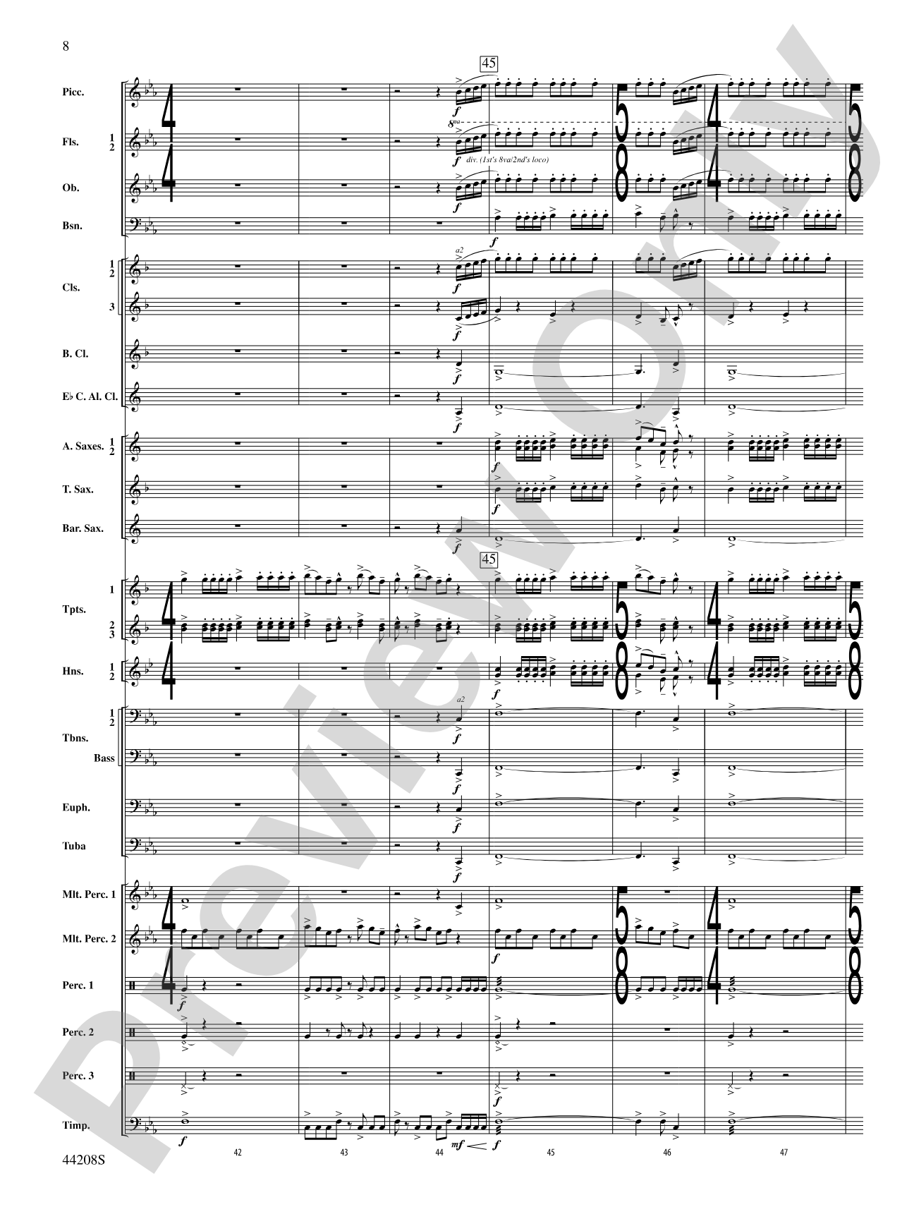 Undecim: Concert Band Conductor Score & Parts
