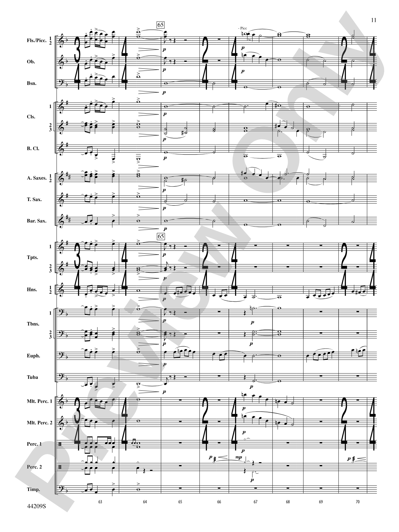 Gaudete: Concert Band Conductor Score & Parts