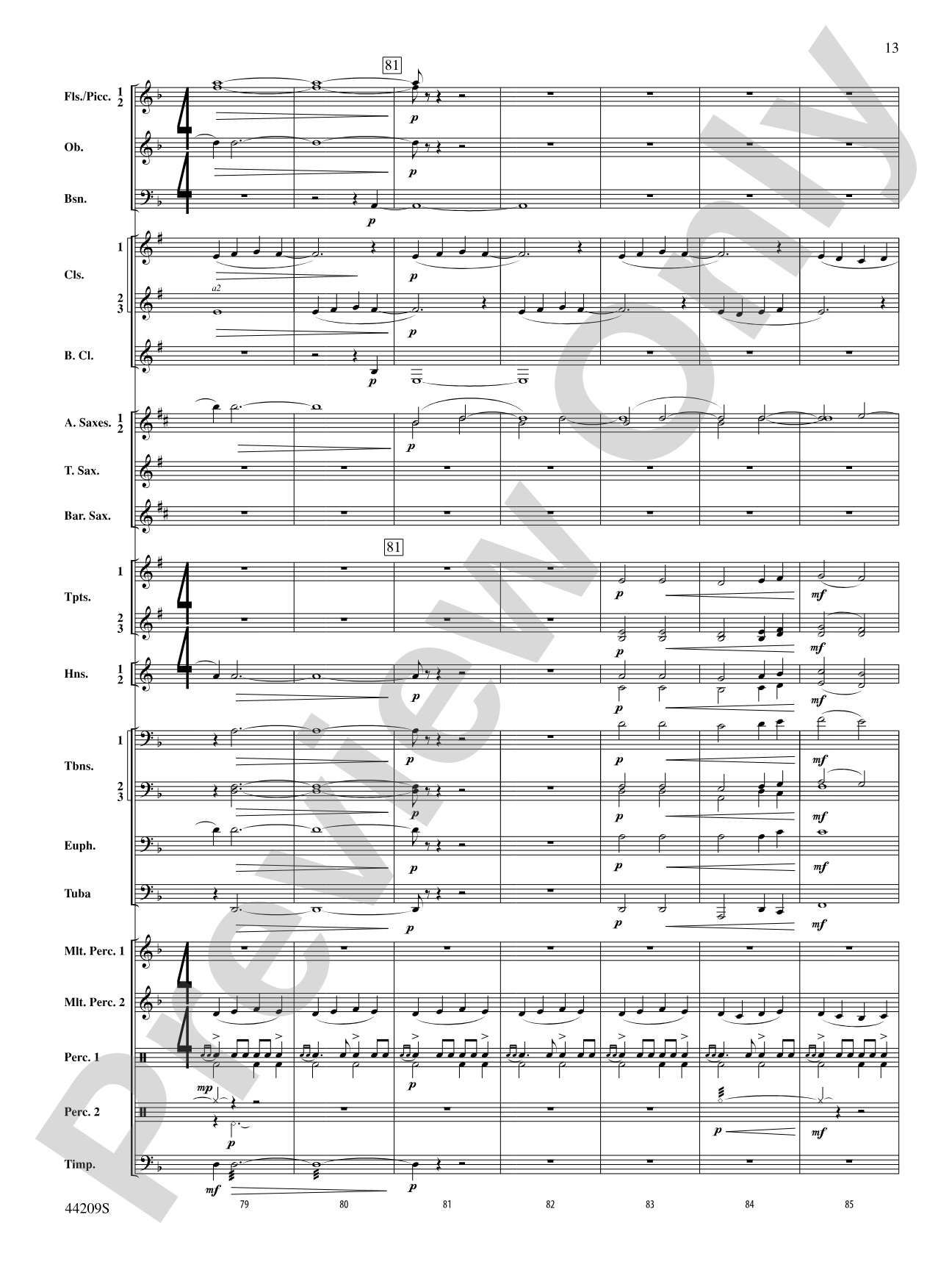 Gaudete: Concert Band Conductor Score & Parts