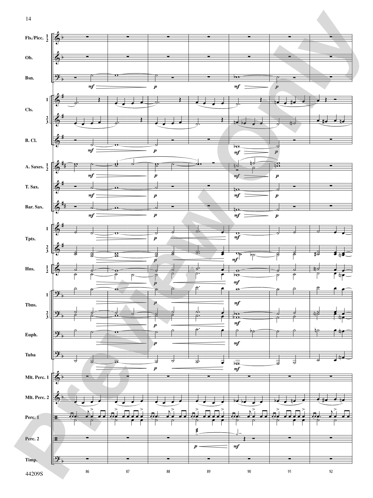 Gaudete: Concert Band Conductor Score & Parts