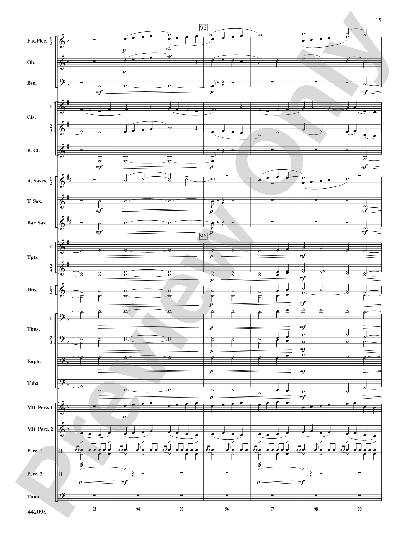Gaudete: Concert Band Conductor Score & Parts