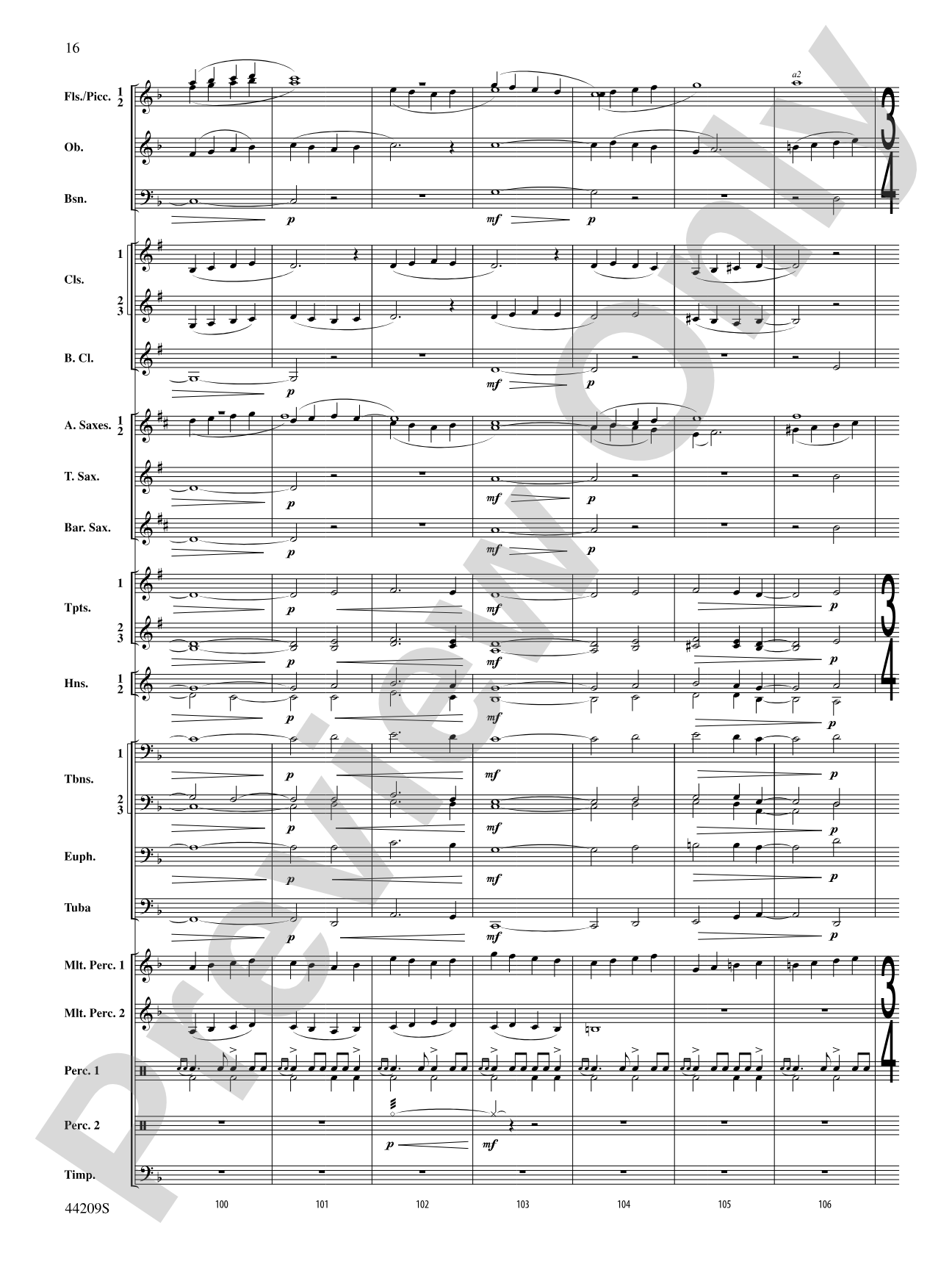 Gaudete: Concert Band Conductor Score & Parts
