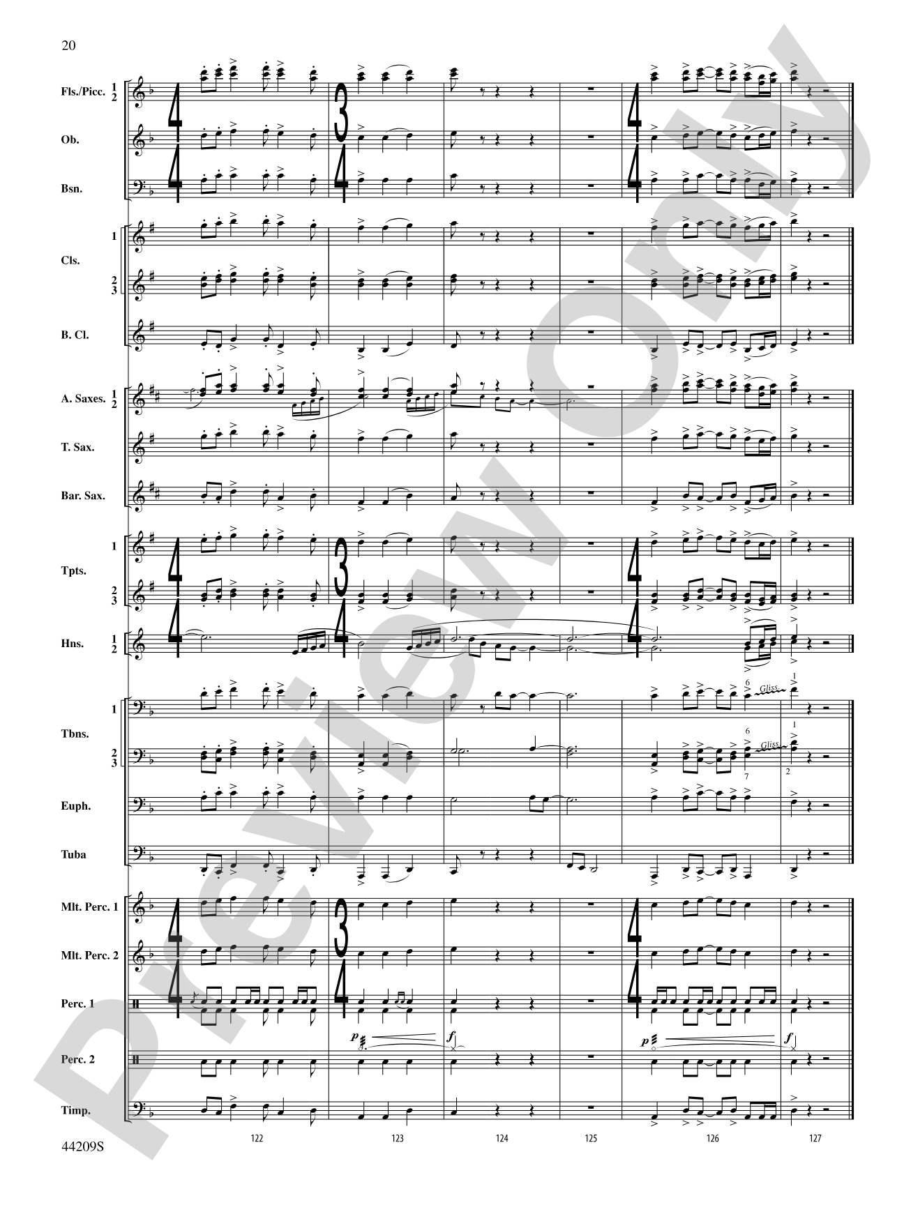Gaudete: Concert Band Conductor Score & Parts