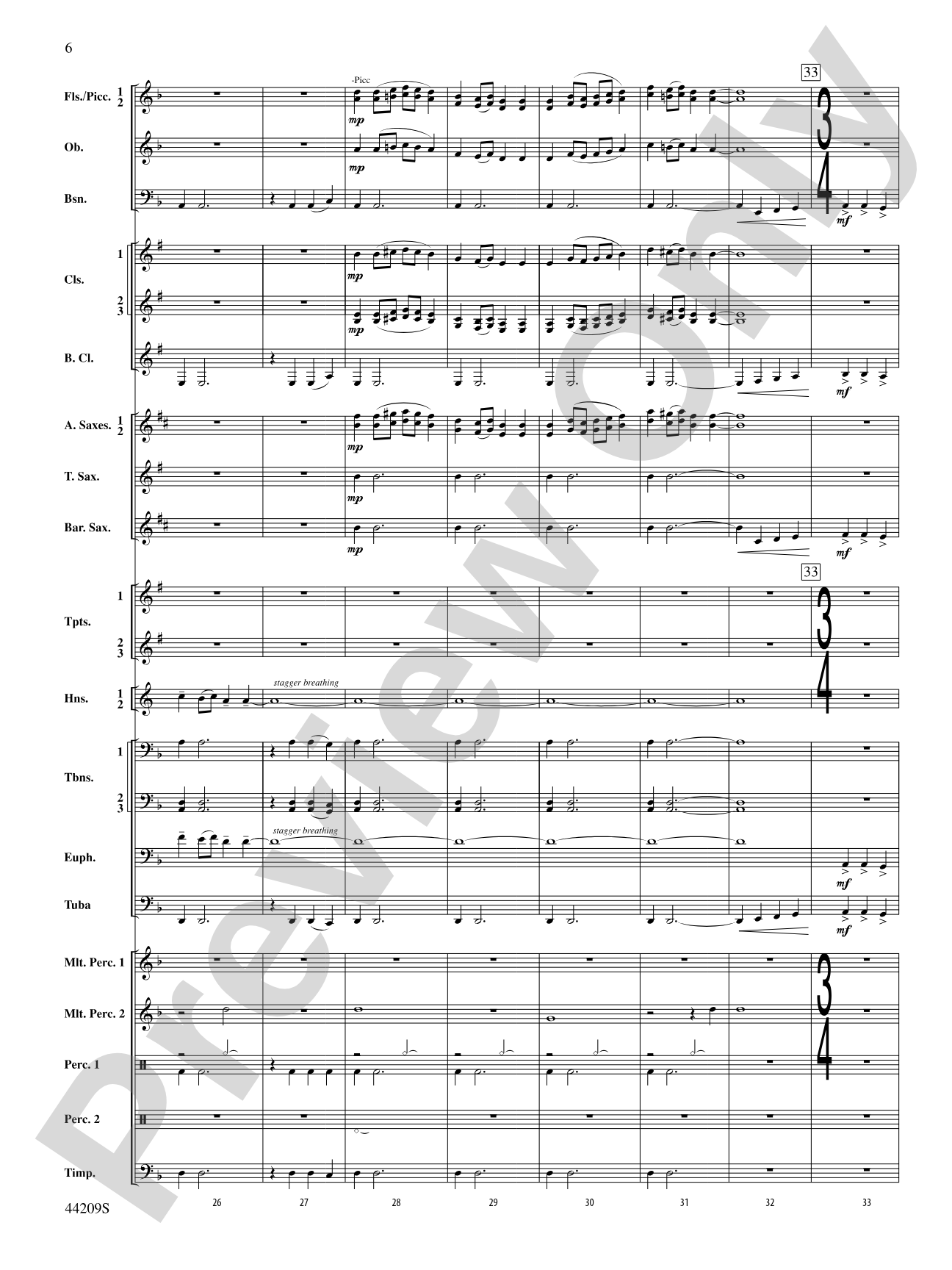 Gaudete: Concert Band Conductor Score & Parts