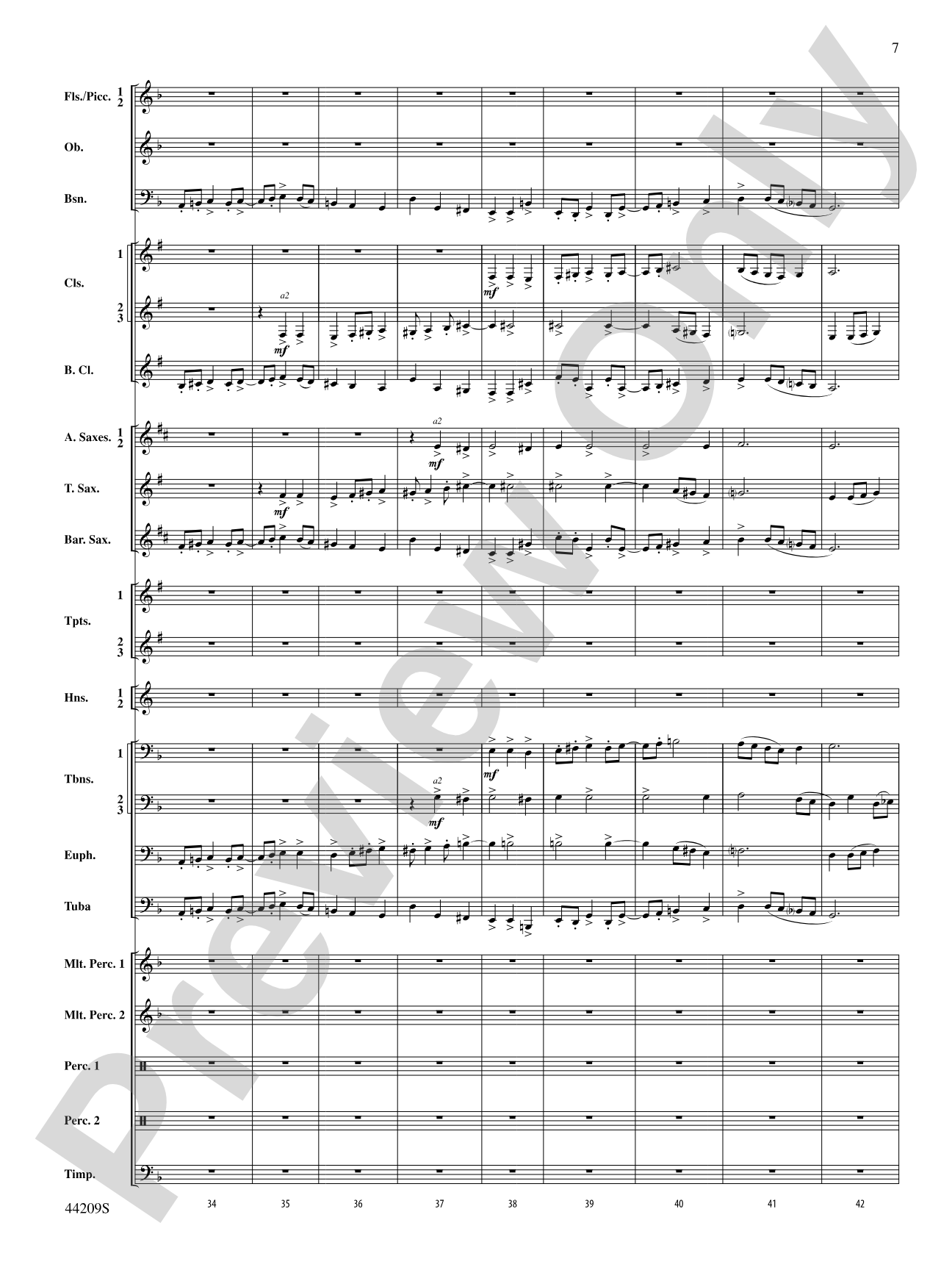 Gaudete: Concert Band Conductor Score & Parts