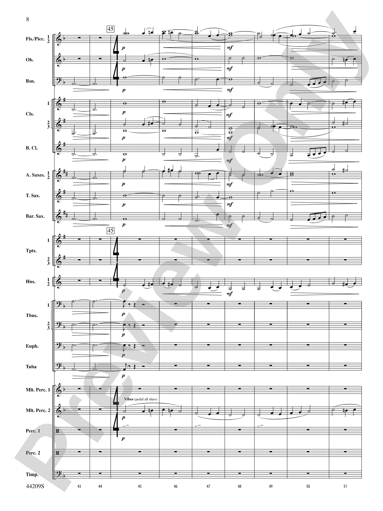 Gaudete: Concert Band Conductor Score & Parts