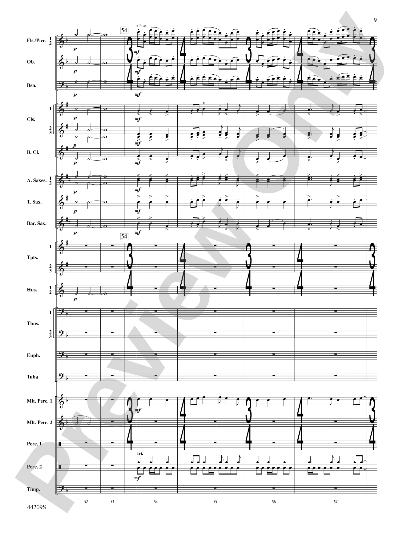 Gaudete: Concert Band Conductor Score & Parts