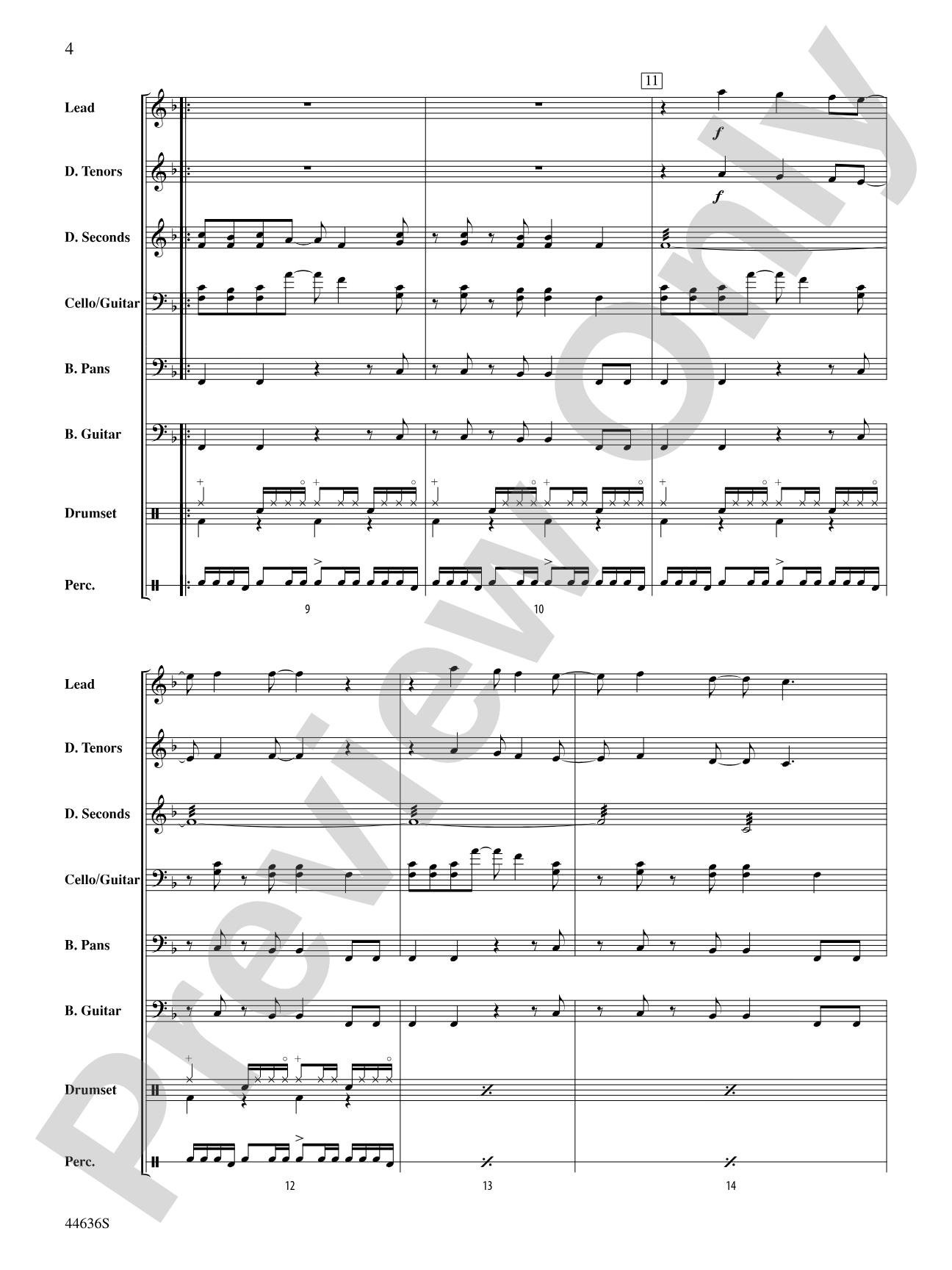 Soak Up the Sun: Steel Drum Conductor Score & Parts