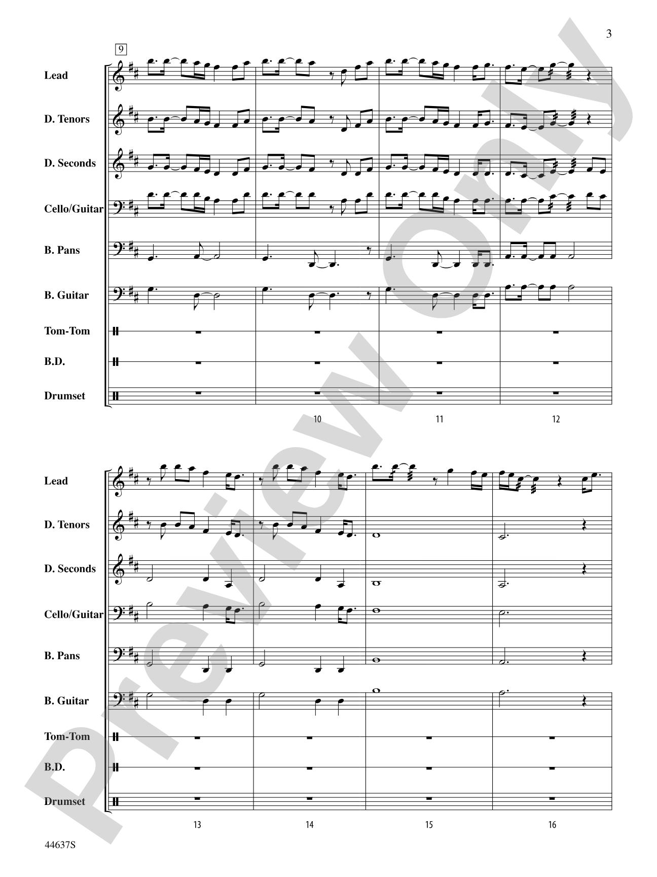 Some Nights: Steel Drum Conductor Score & Parts