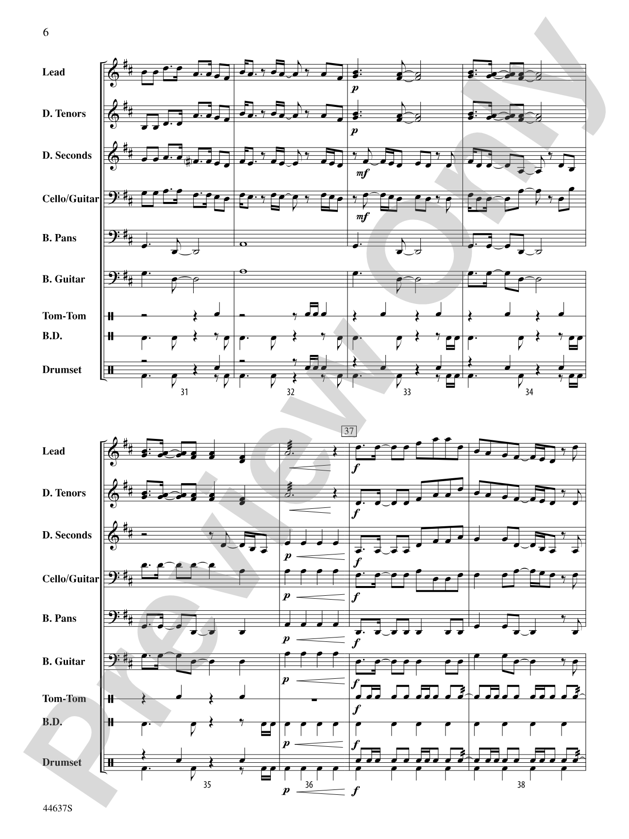 Some Nights: Steel Drum Conductor Score & Parts