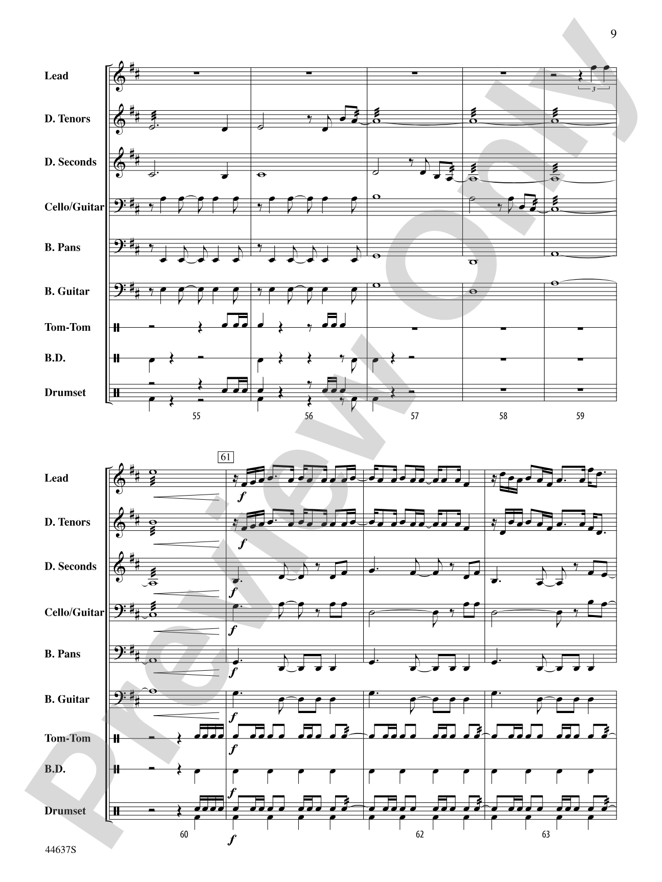 Some Nights: Steel Drum Conductor Score & Parts