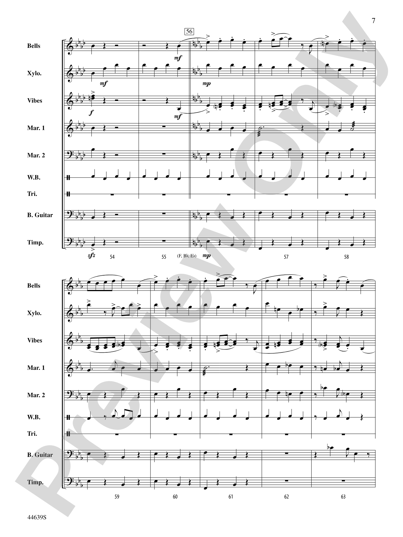 The Syncopated Clock: Percussion Ensemble Conductor Score & Parts