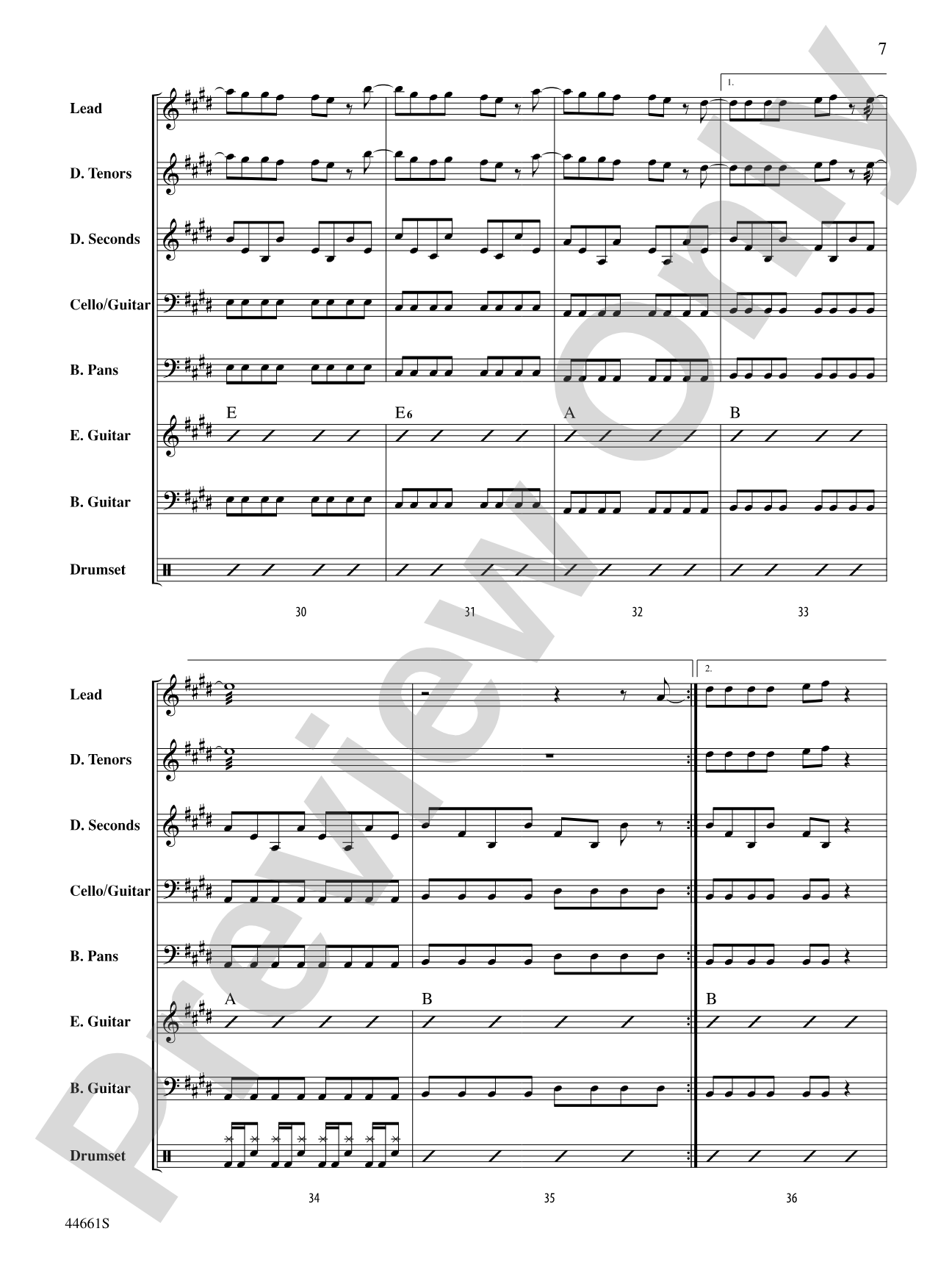 Nothing's Gonna Stop Us Now: Steel Drum Conductor Score & Parts