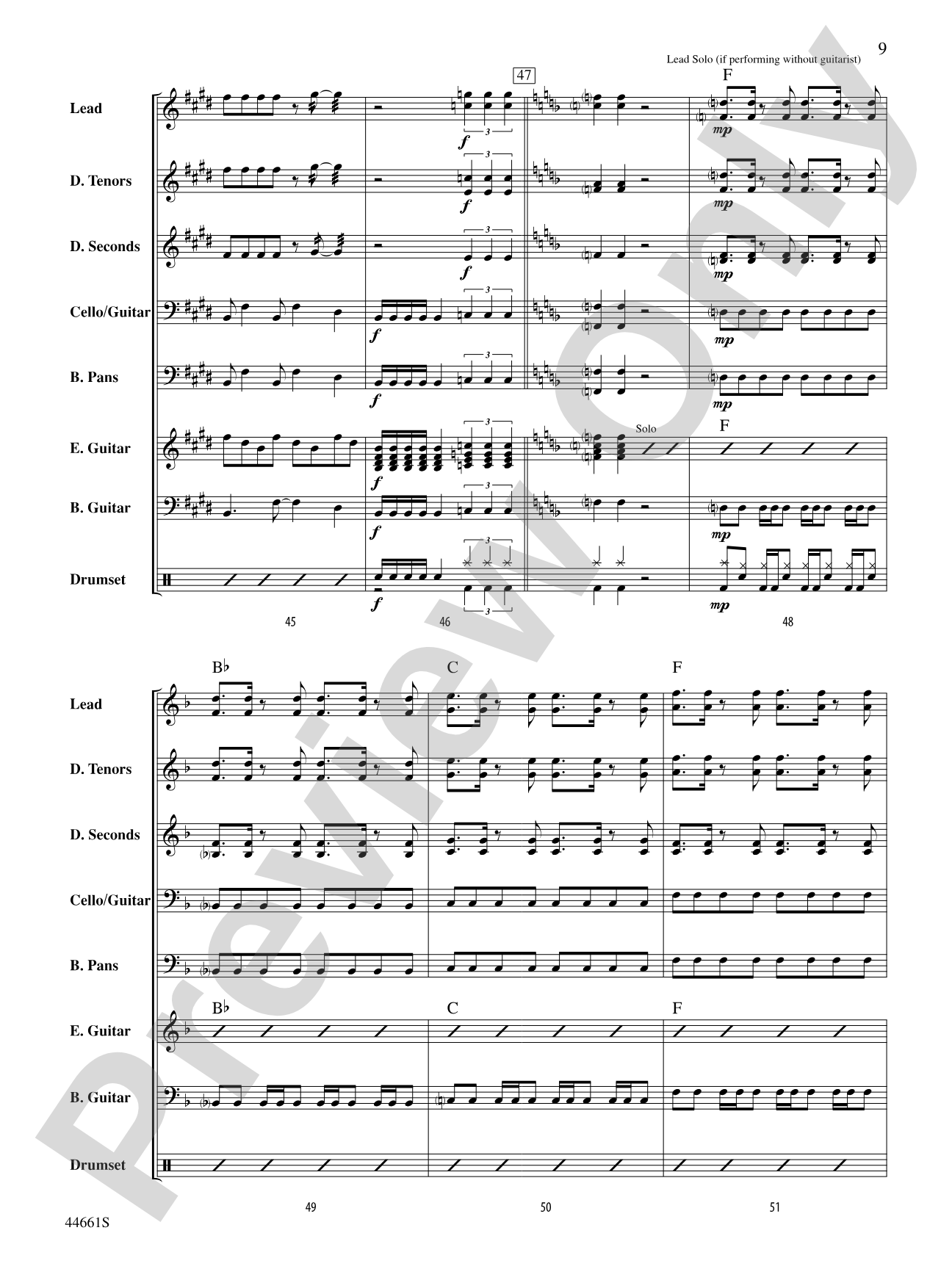 Nothing's Gonna Stop Us Now: Steel Drum Conductor Score & Parts