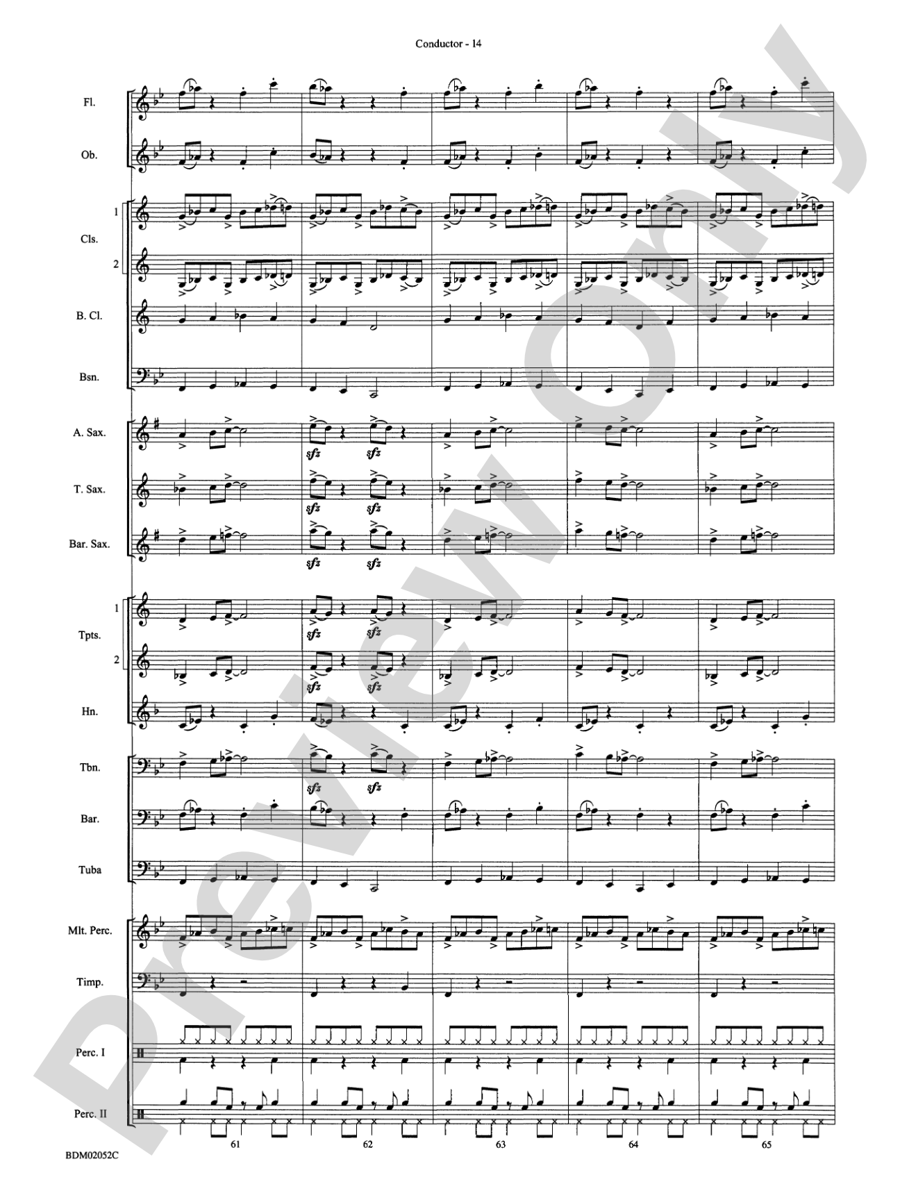 Declaration in Blue: Concert Band Conductor Score & Parts